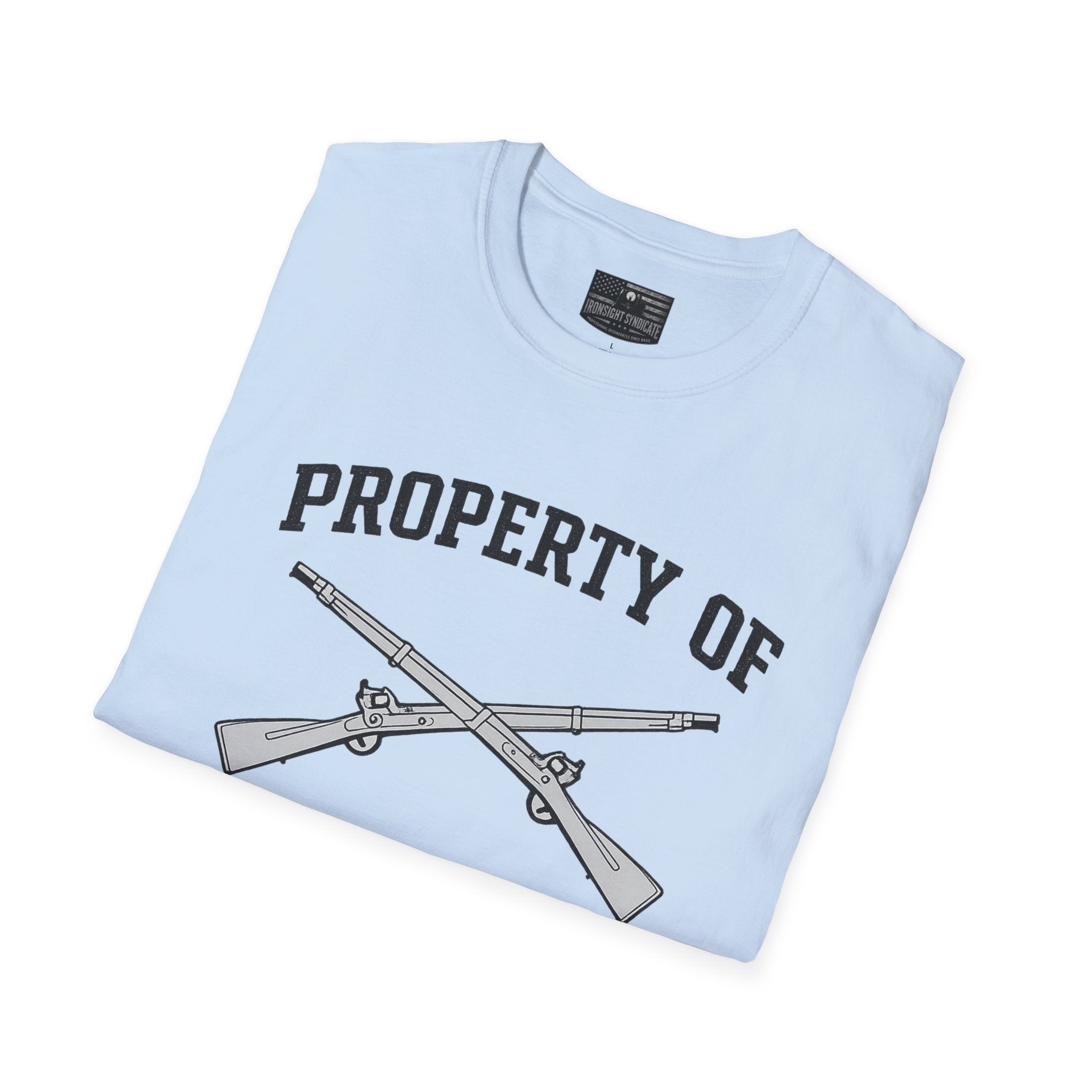 Fort Benning Athletic Tee  Ironsight Syndicate | Patriotic Military Graphic Tee for Veterans & Patriots, Adult (13 and up), unisex