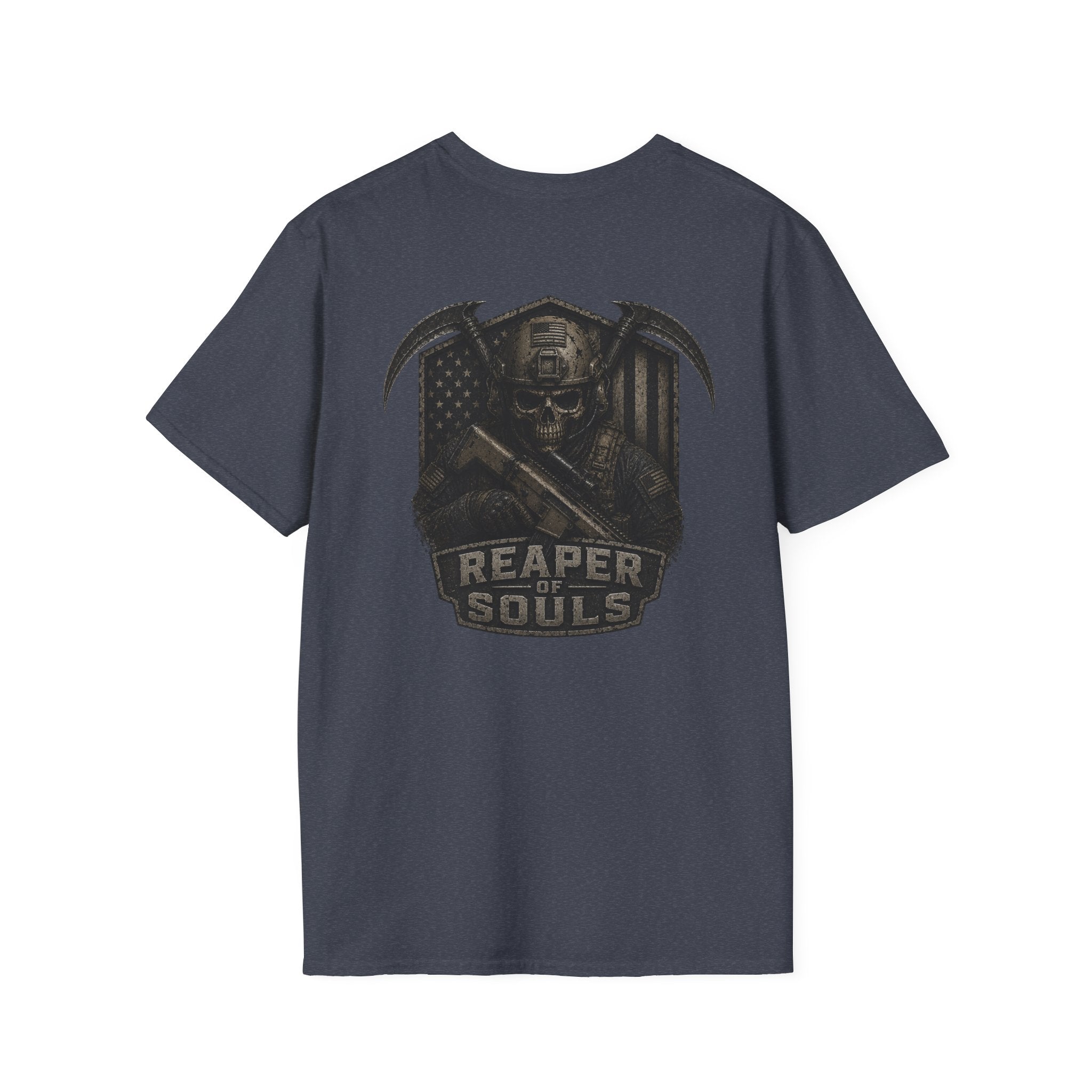 The Reaper T-Shirt | Patriotic Military Graphic Tee for Veterans & Patriots, Adult (13 and up), unisex