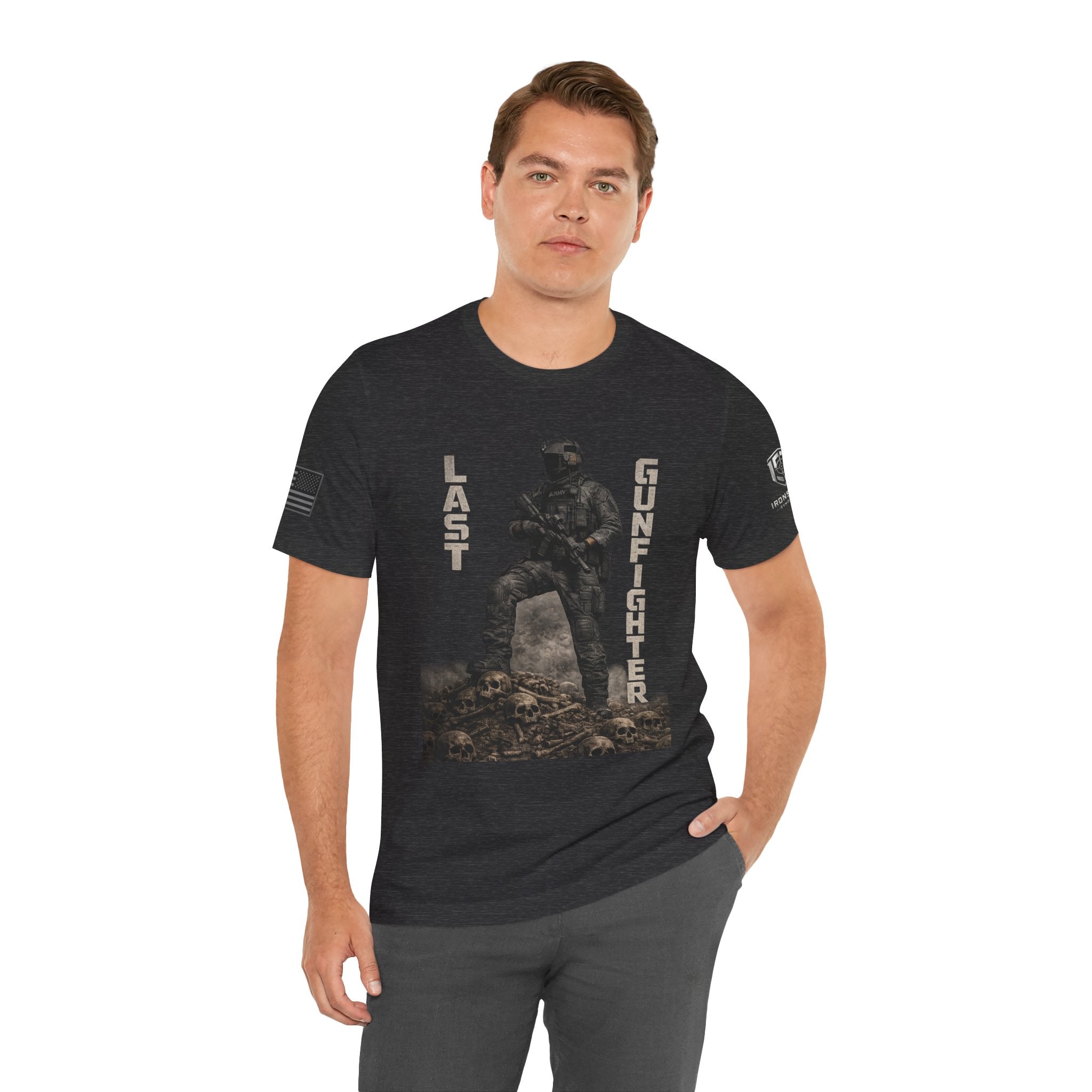 Last Gunfighter Infantry Inspired Patriotic T-Shirt | Ironsight Syndicate