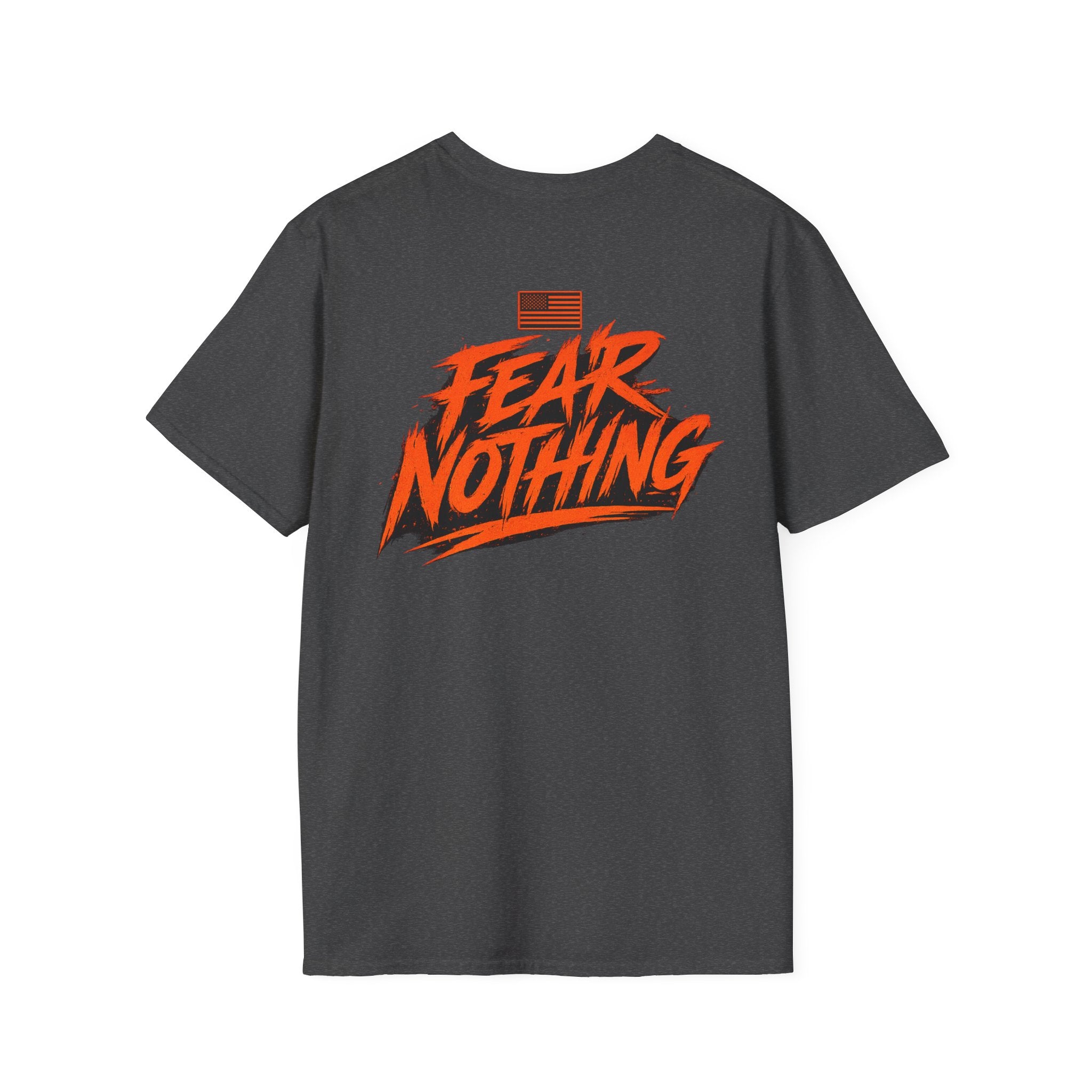 Fear Nothing (Orange) Military-Inspired Graphic T-Shirt - XS/S/M/L/XL/2XL/3XL/4XL/5XL | Ironsight Syndicate