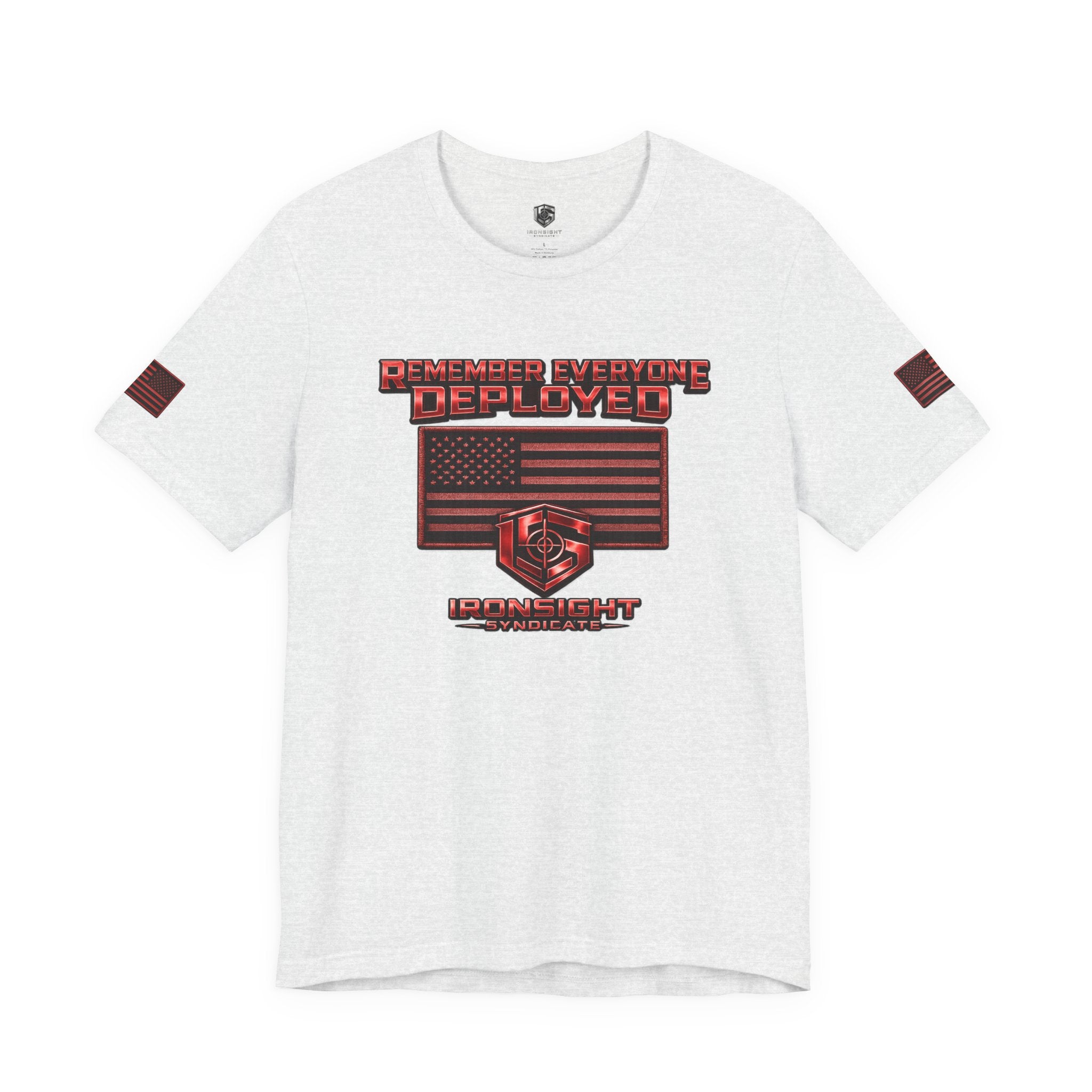 Remember Everyone Deployed (R.E.D.) Patriotic T-Shirt - Ash | Ironsight Syndicate
