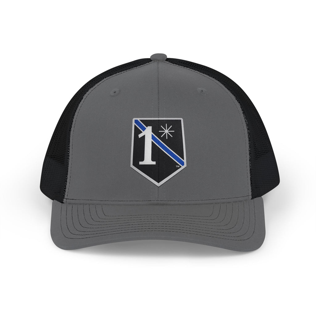 Law Enforcement/Police Snapback Trucker Cap | Patriotic USA Snapback Mesh Cap for Veterans & Patriots