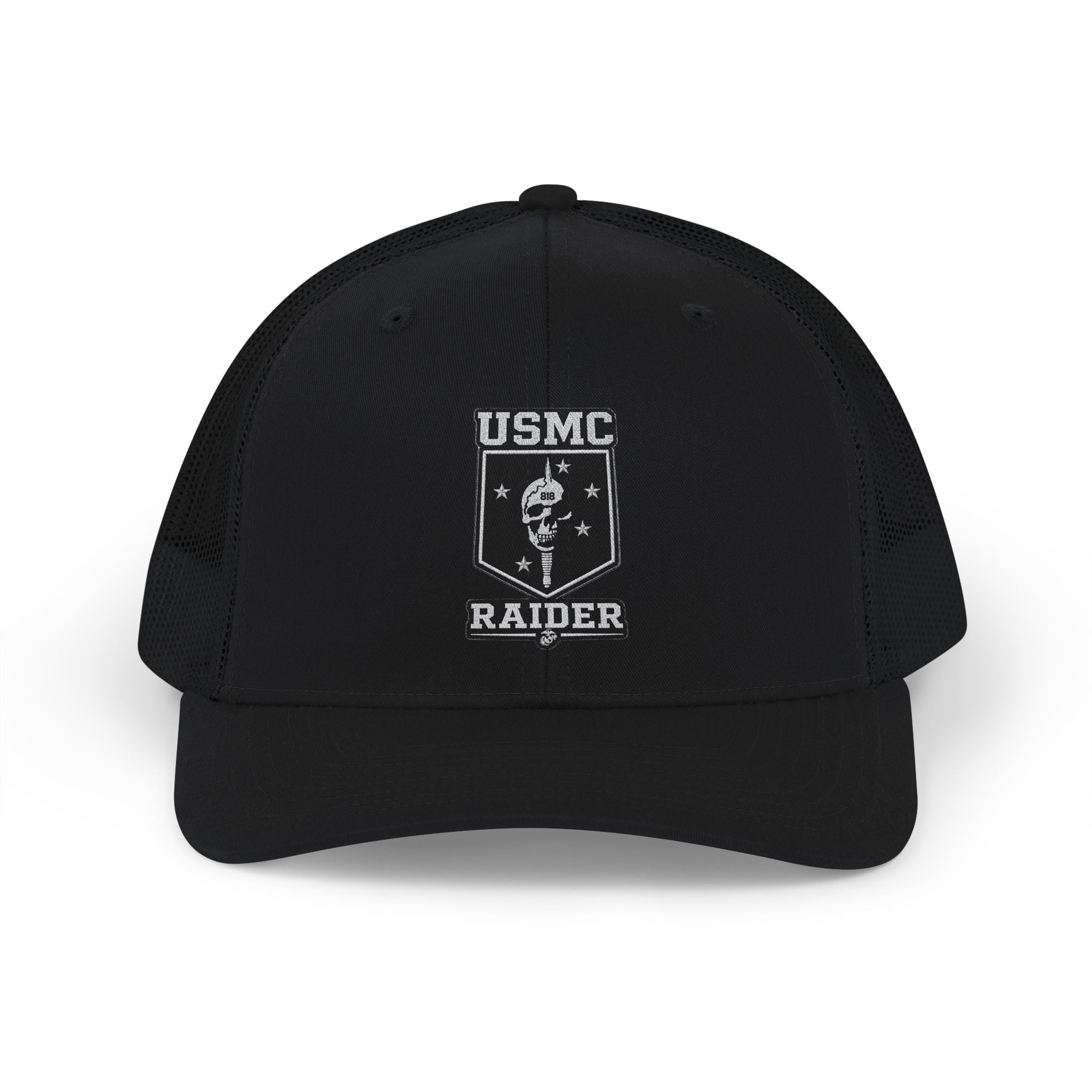 USMC Raider Trucker Cap - Vintage Military Snapback Hat