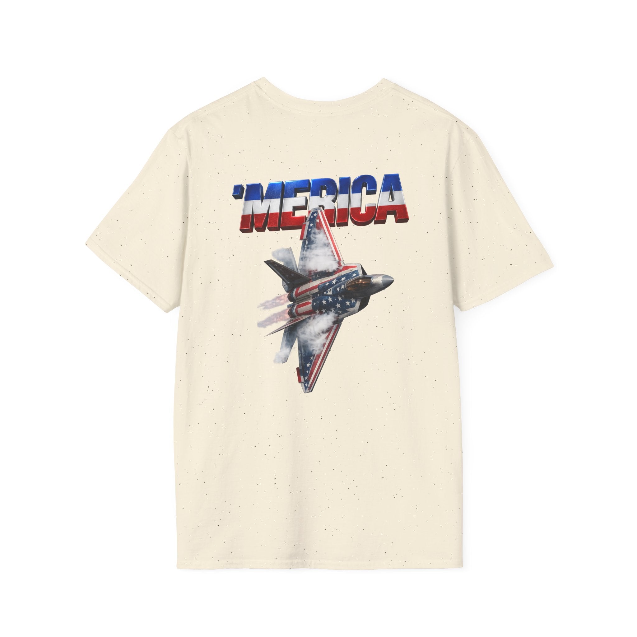 F22 Merica! Patriotic Ironsight Syndicate T-Shirt | Patriotic Military Graphic Tee for Veterans & Patriots, Adult (13 and up), unisex