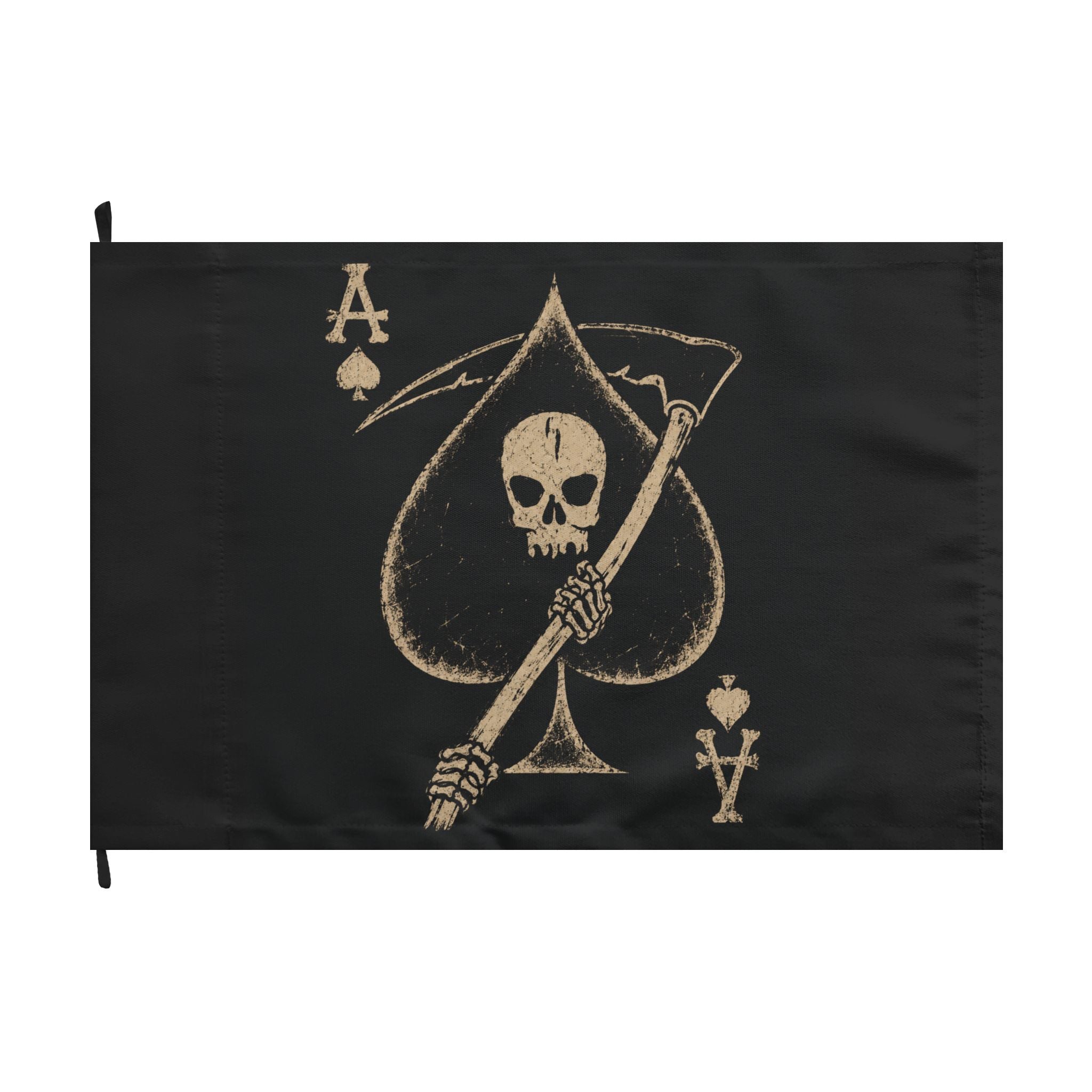 Vietnam Inspired Death Card Ace of Spades Double-Sided Flag - Size 1 | Ironsight Syndicate