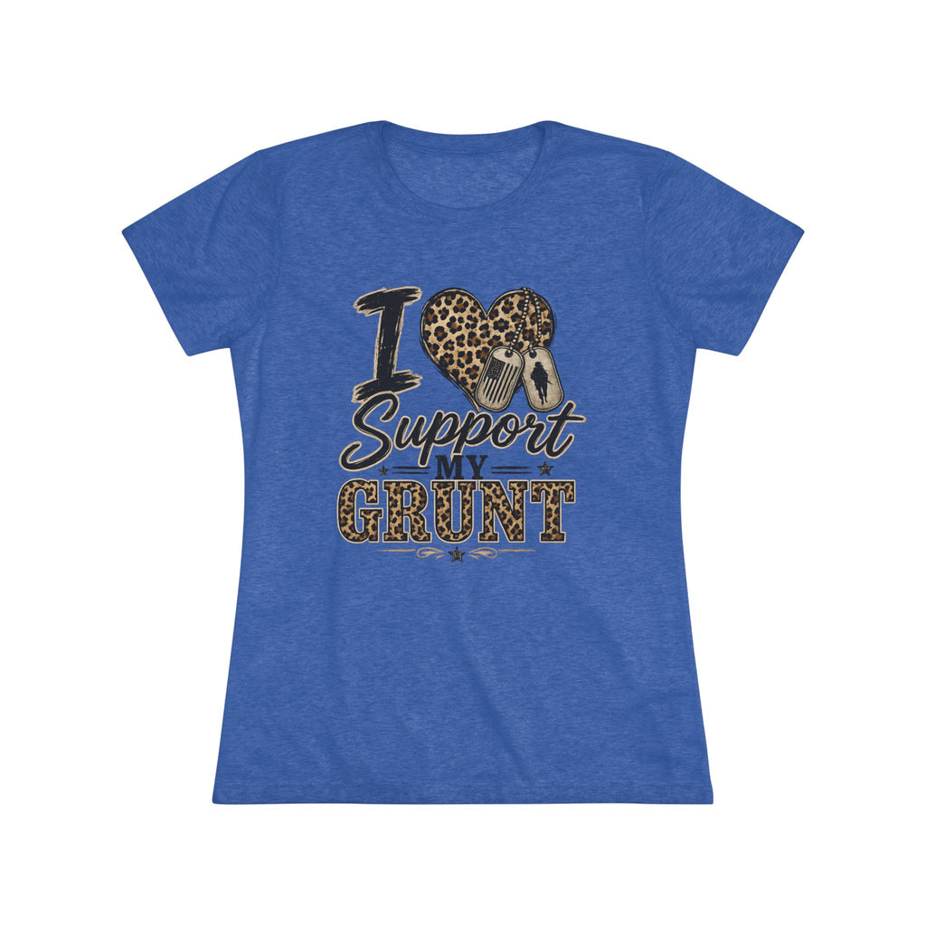 I Support My Grunt Tee — Women's Military Spouse Graphic Shirt