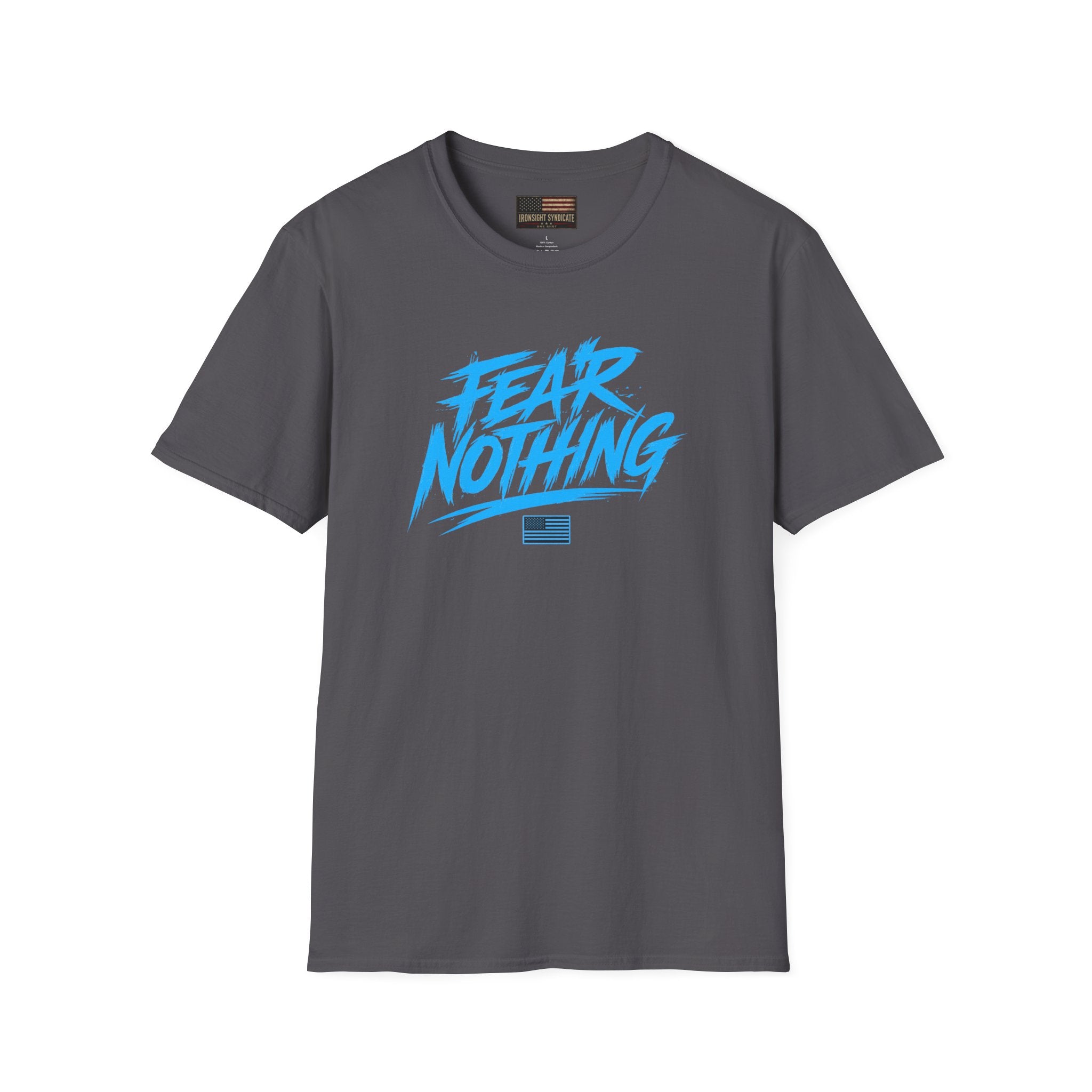 Fear Nothing/Live Fearless Blue – Premium Graphic T-Shirt - XS/S/M/L/XL/2XL/3XL/4XL | Ironsight Syndicate