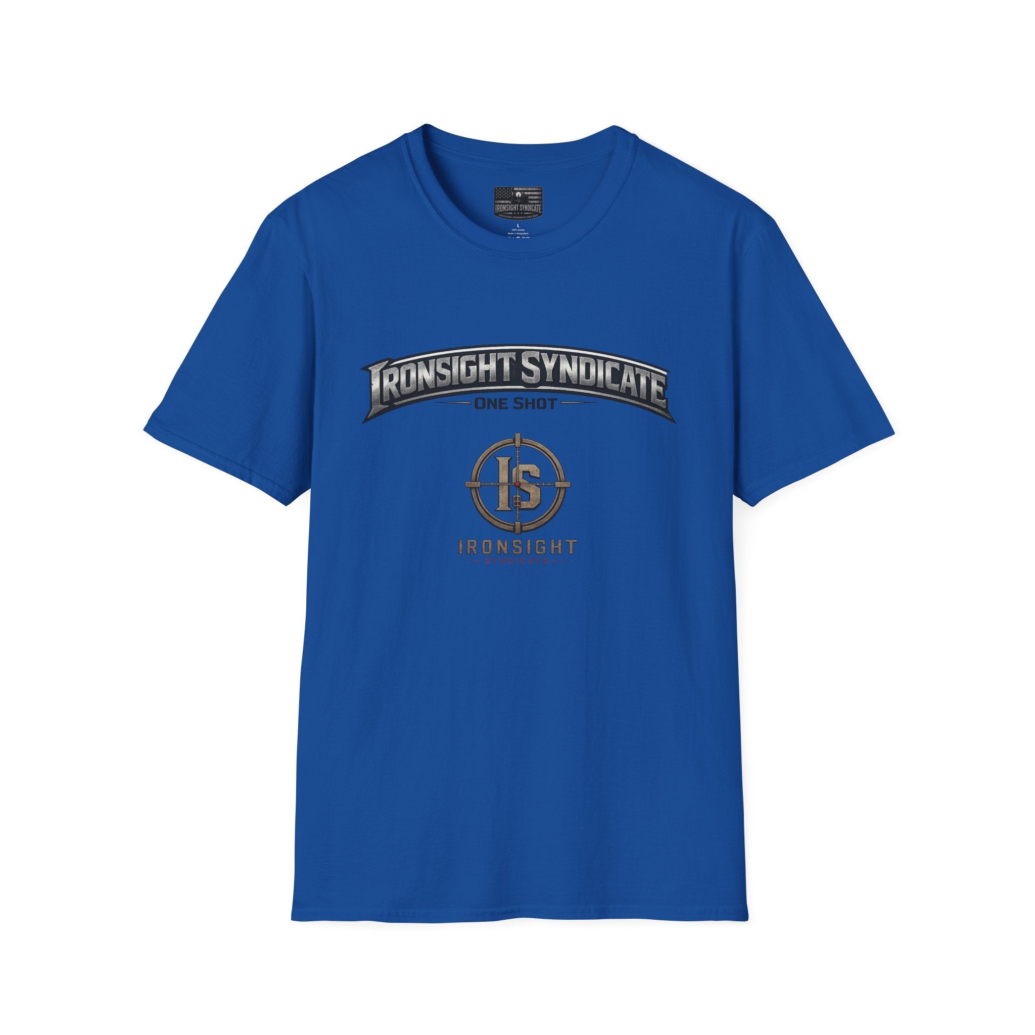 Red White and Blue Ironsight Syndicate T-Shirt, Adult (13 and up), unisex