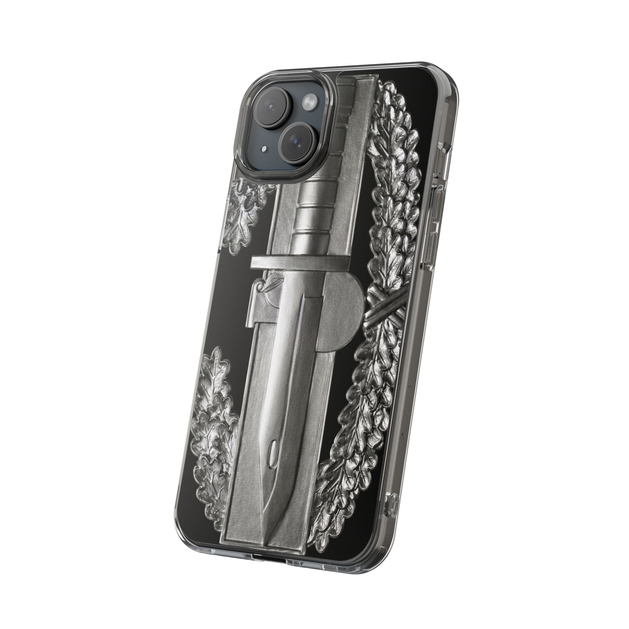 Army Combat Action Badge Clear Impact-Resistant Phone Case