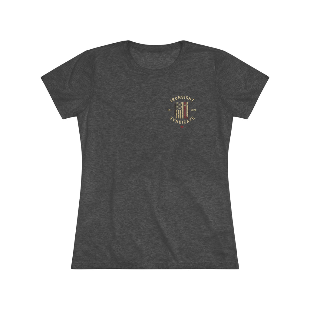 Let Freedom Bloom, Flower Flag T-shirt - Tri-Blend Vintage Black | Ironsight Syndicate