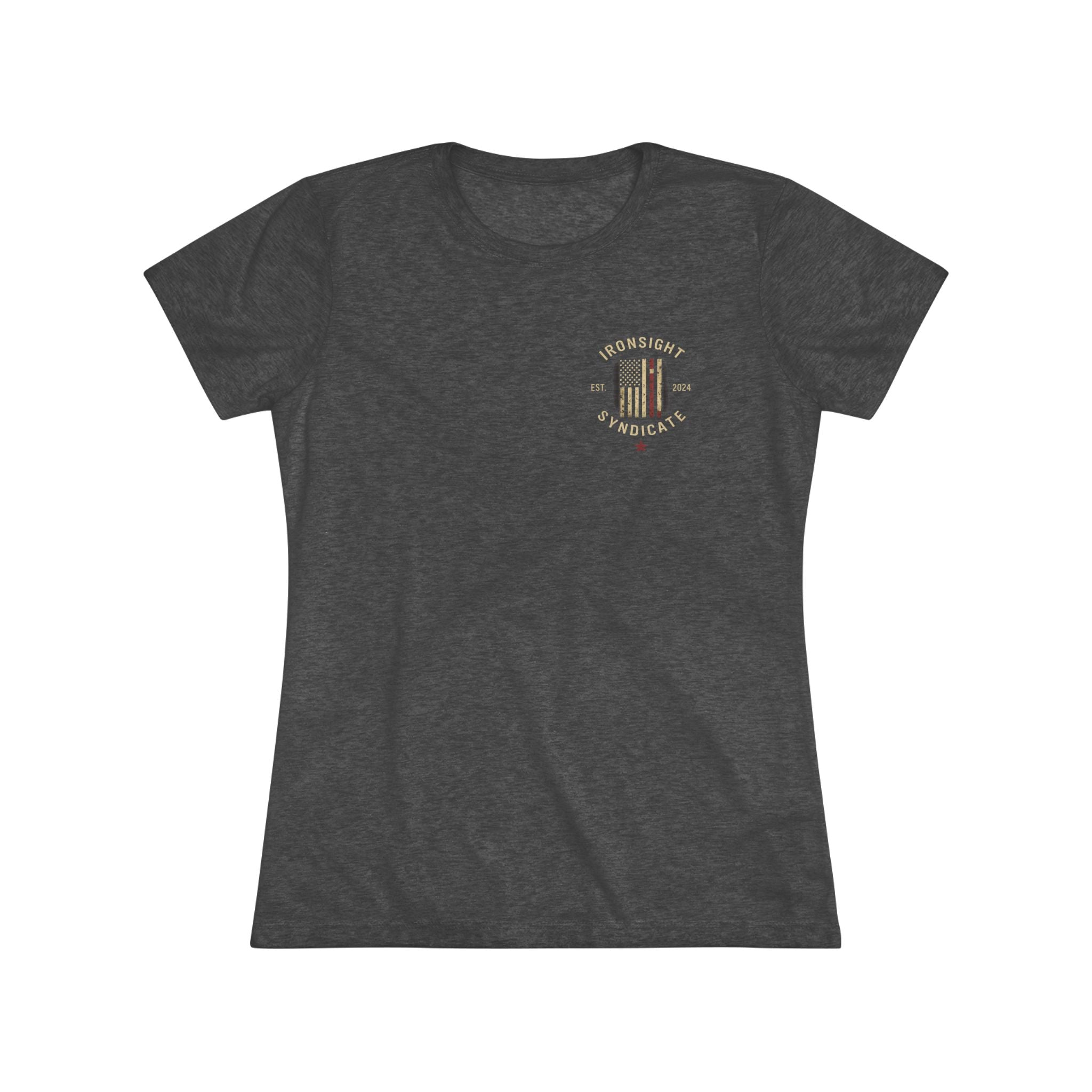 Let Freedom Bloom, Flower Flag T-shirt - Tri-Blend Vintage Black | Ironsight Syndicate