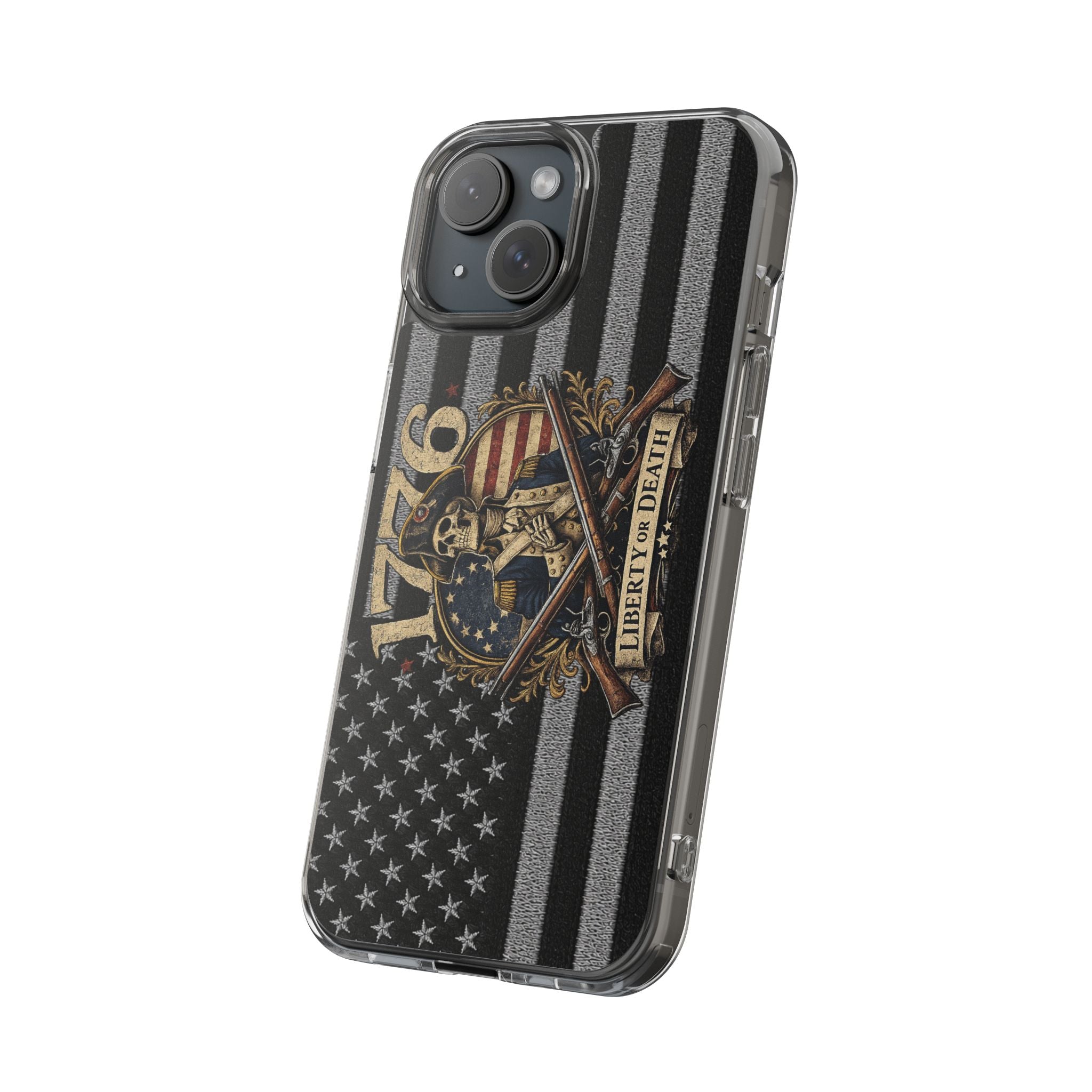 1776 commemorative Clear Impact-Resistant Phone Case