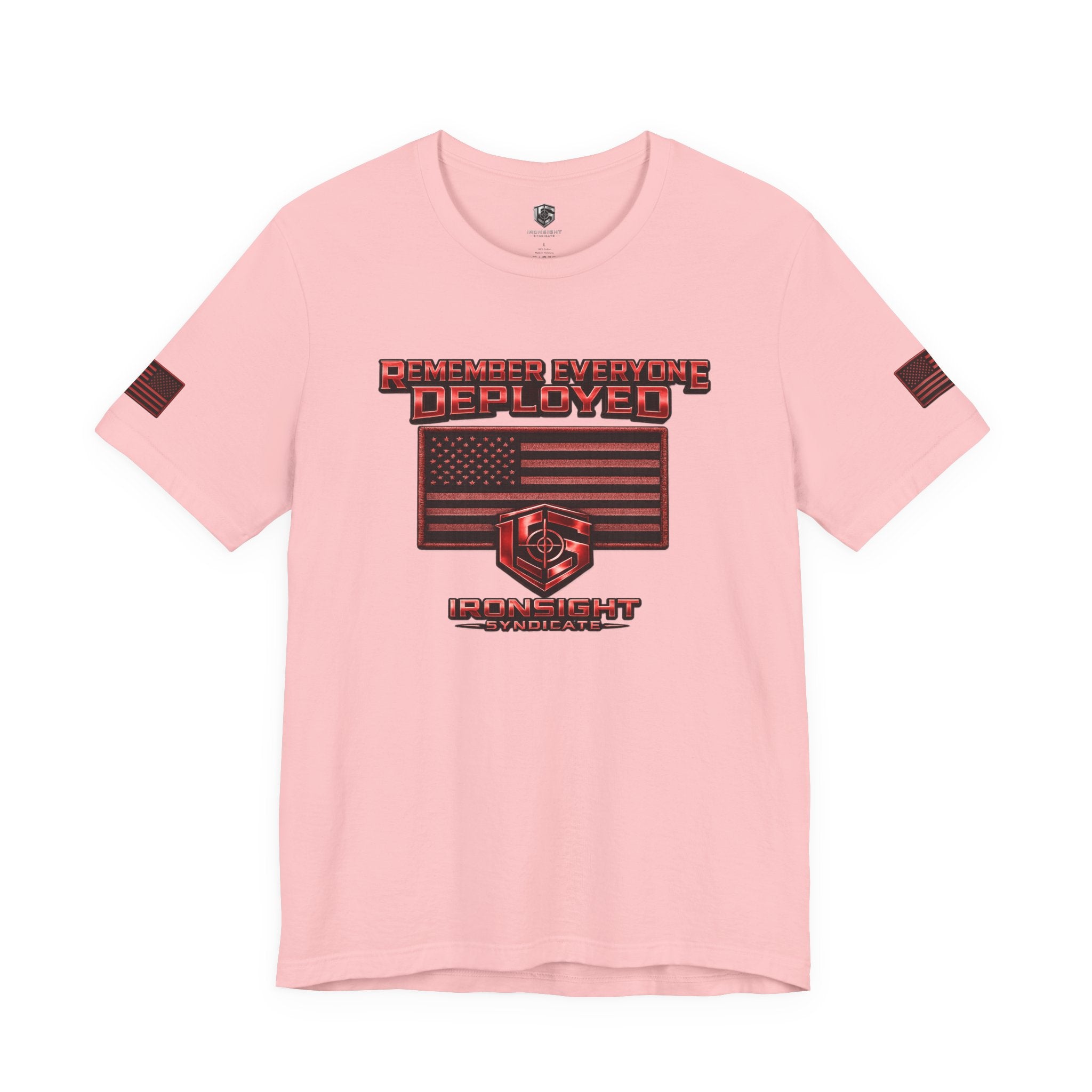 Remember Everyone Deployed (R.E.D.) Patriotic T-Shirt - Pink | Ironsight Syndicate