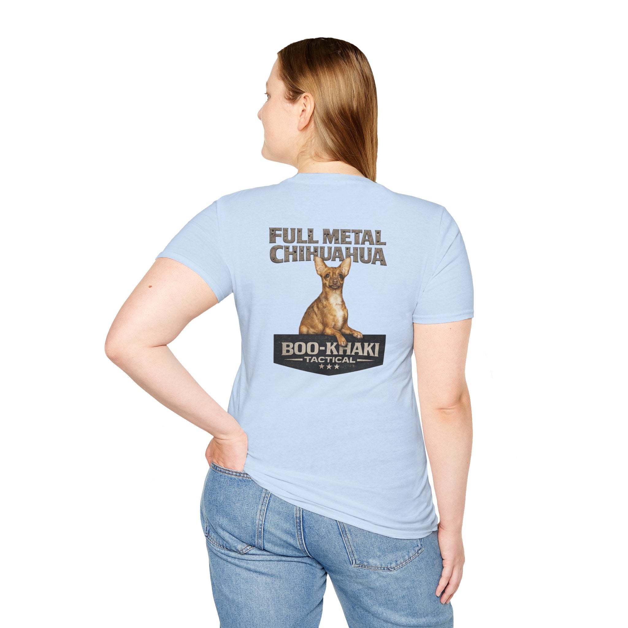 Full Metal Chihuahua T-Shirt – Boo-Khaki Tactical Graphic Tee
