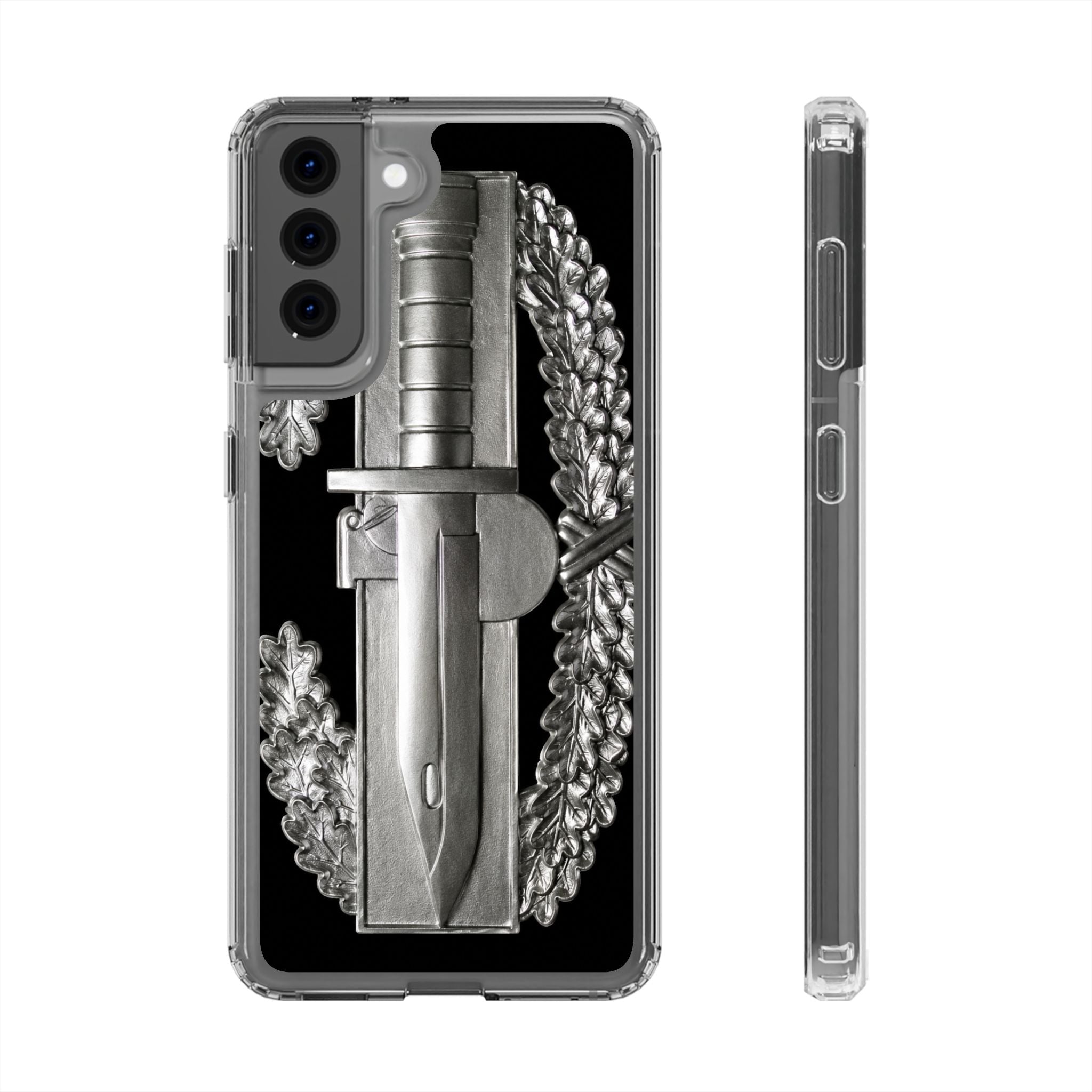 Army Combat Action Badge Clear Impact-Resistant Phone Case
