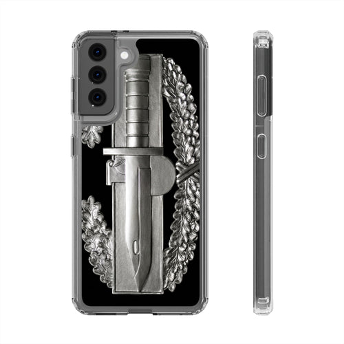 Army Combat Action Badge Clear Impact-Resistant Phone Case | Ironsight Syndicate