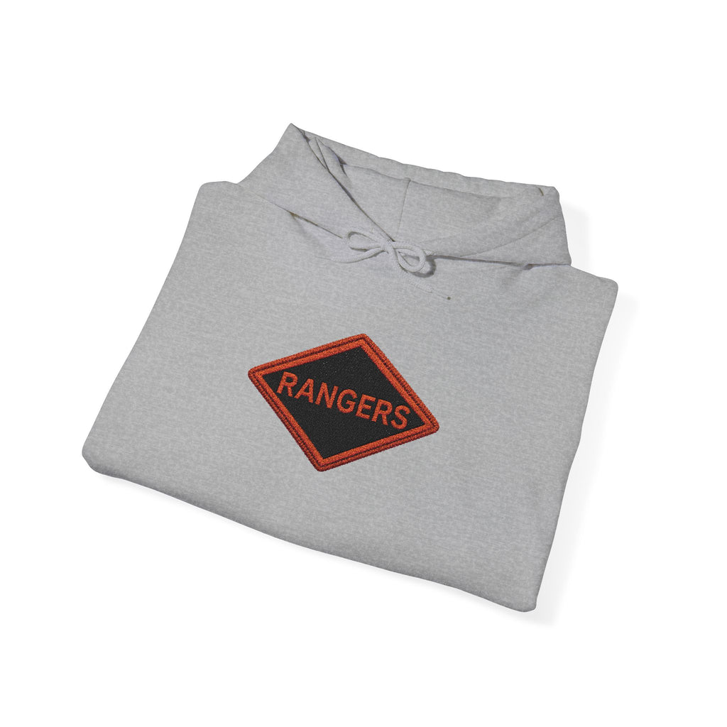 Vintage Army Ranger Embroidered Hooded Sweatshirt