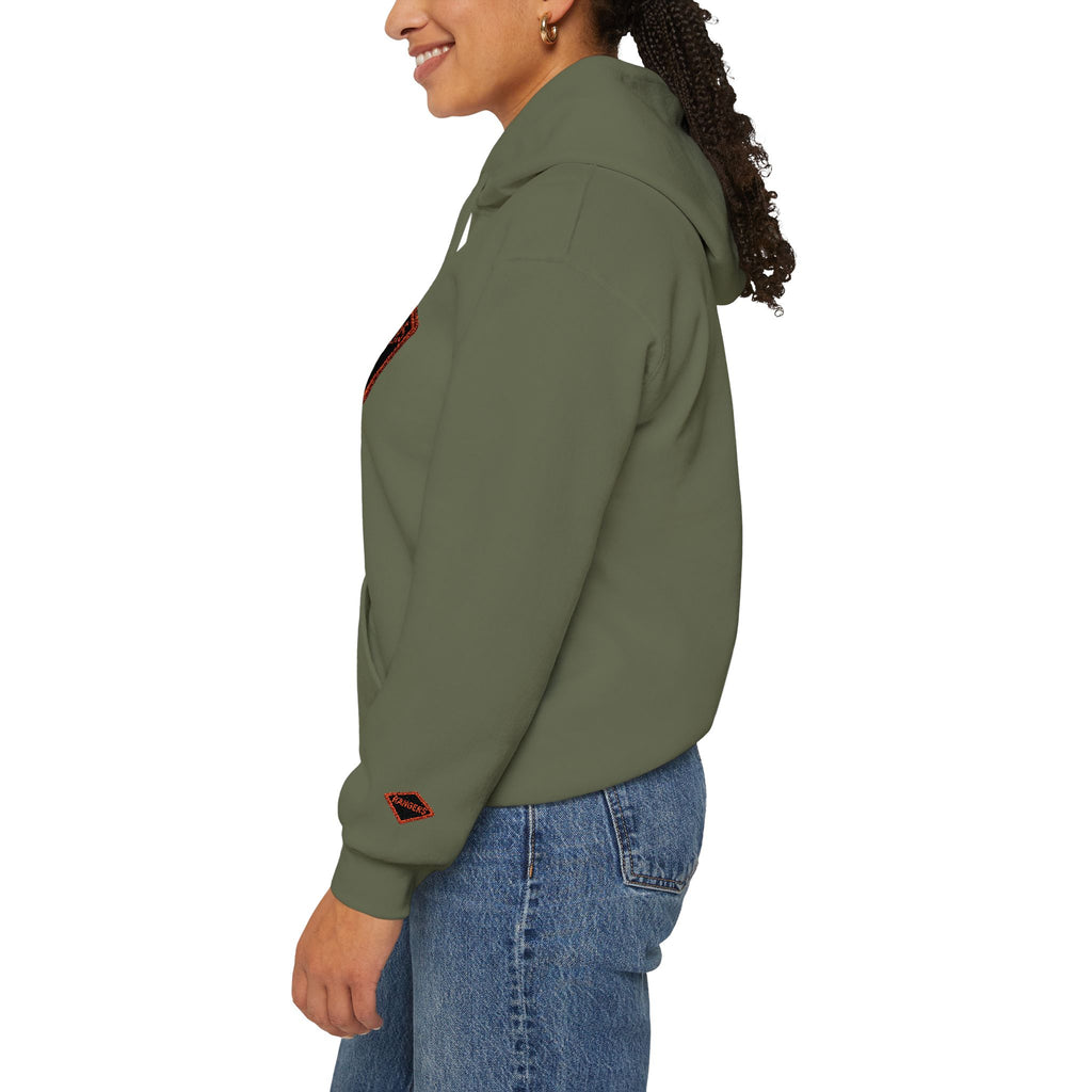 Vintage Army Ranger Embroidered Hooded Sweatshirt