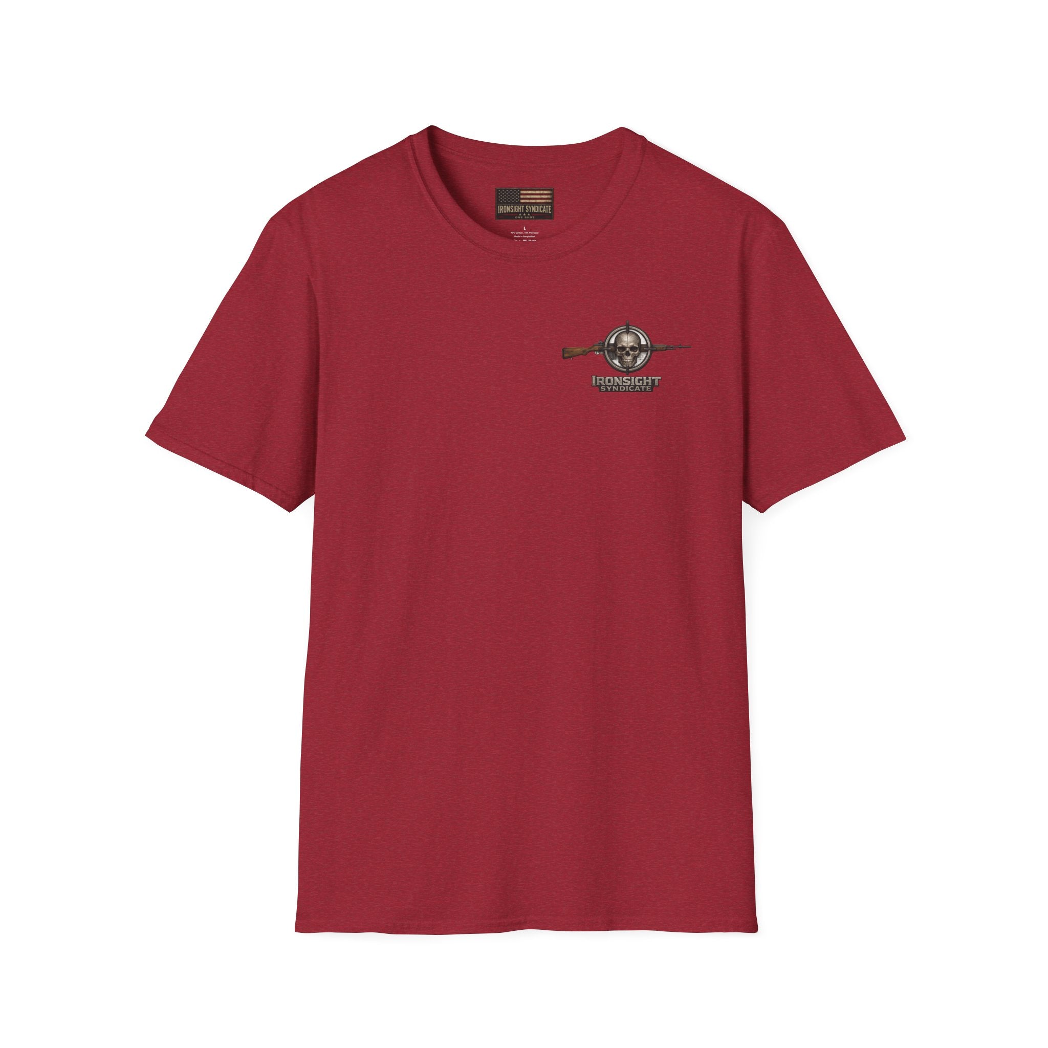 VA Knee injury claim is not service connected T-Shirt - Antique Cherry Red | Ironsight Syndicate