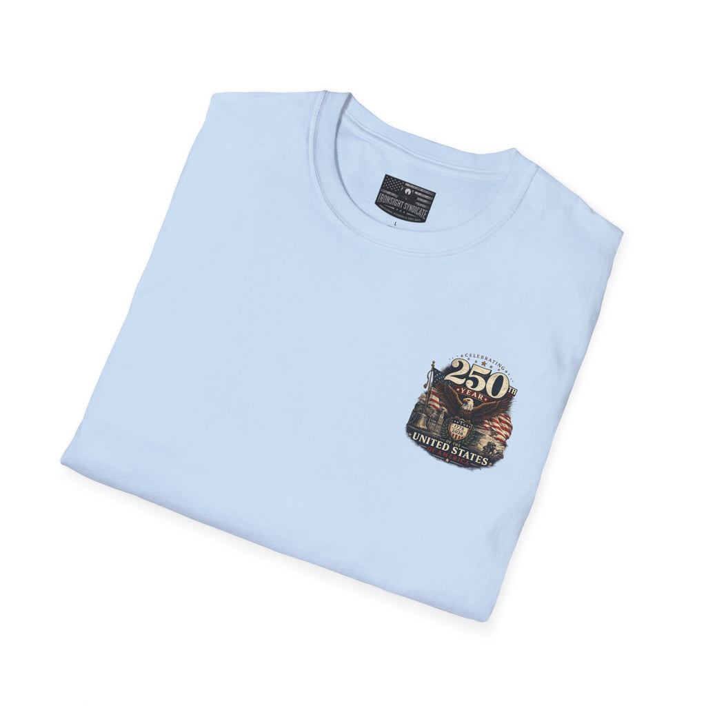 M1 Abrams Patriotic Ironsight Syndicate T-Shirt | Patriotic Military Graphic Tee for Veterans & Patriots, Adult (13 and up), unisex