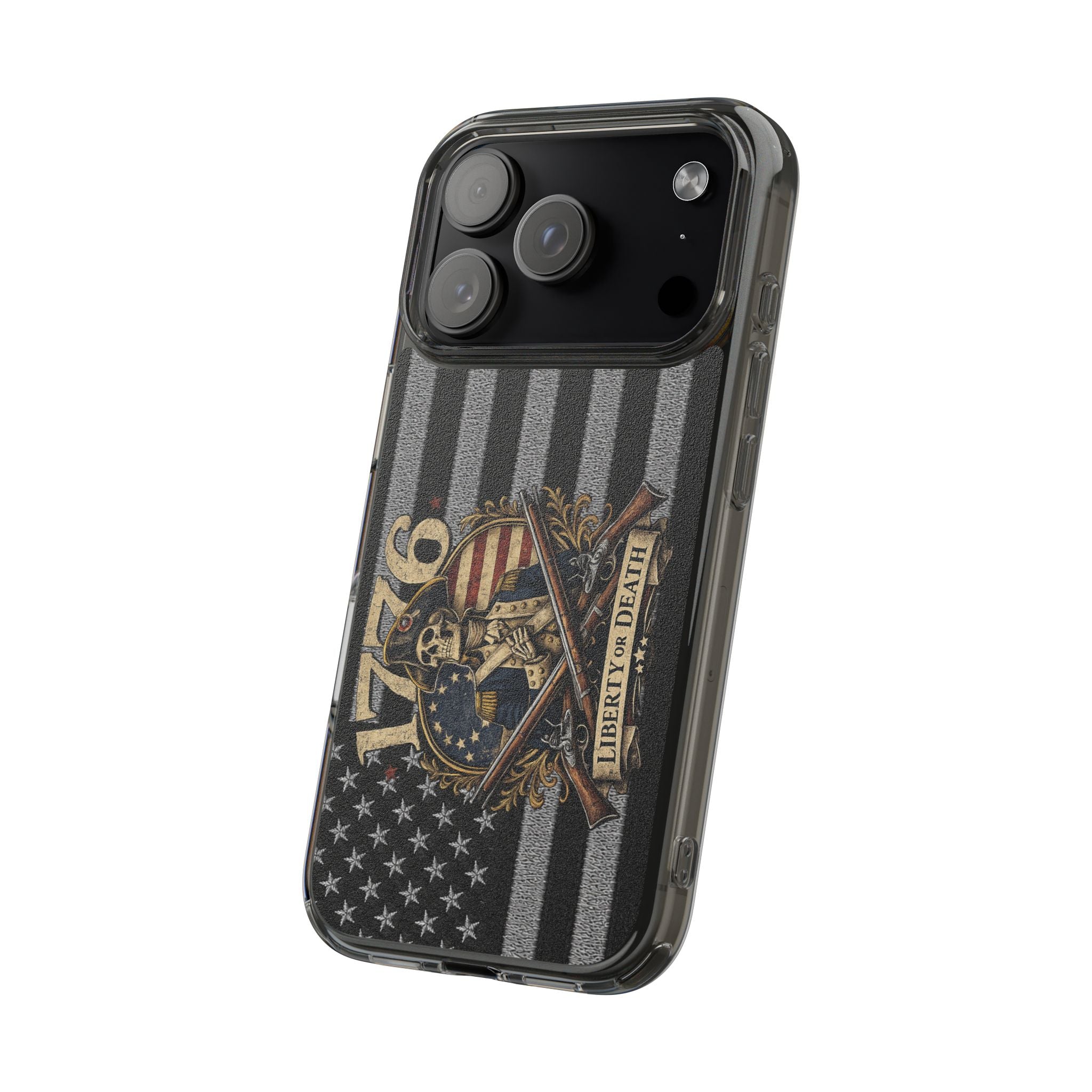 1776 commemorative Clear Impact-Resistant Phone Case