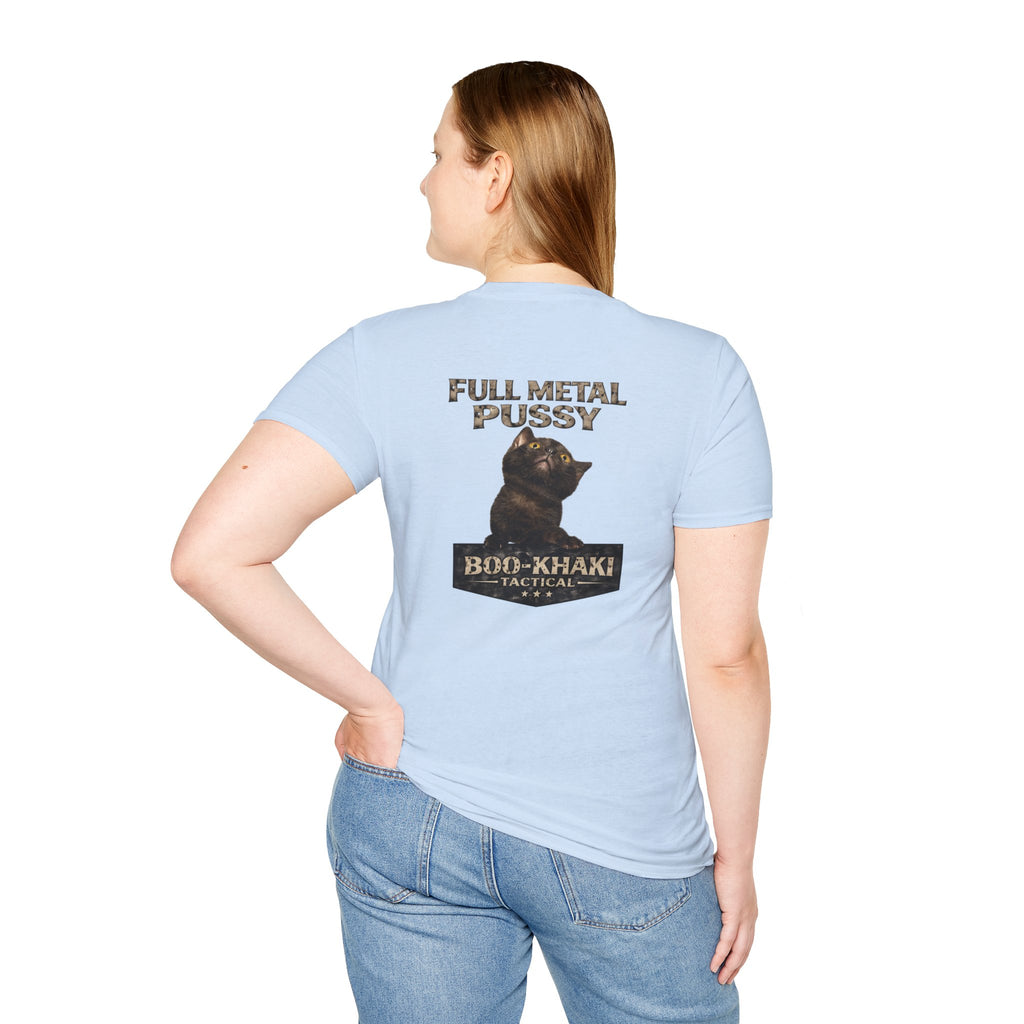 Full Metal Cat T-Shirt – Boo-Khaki Tactical Graphic Tee