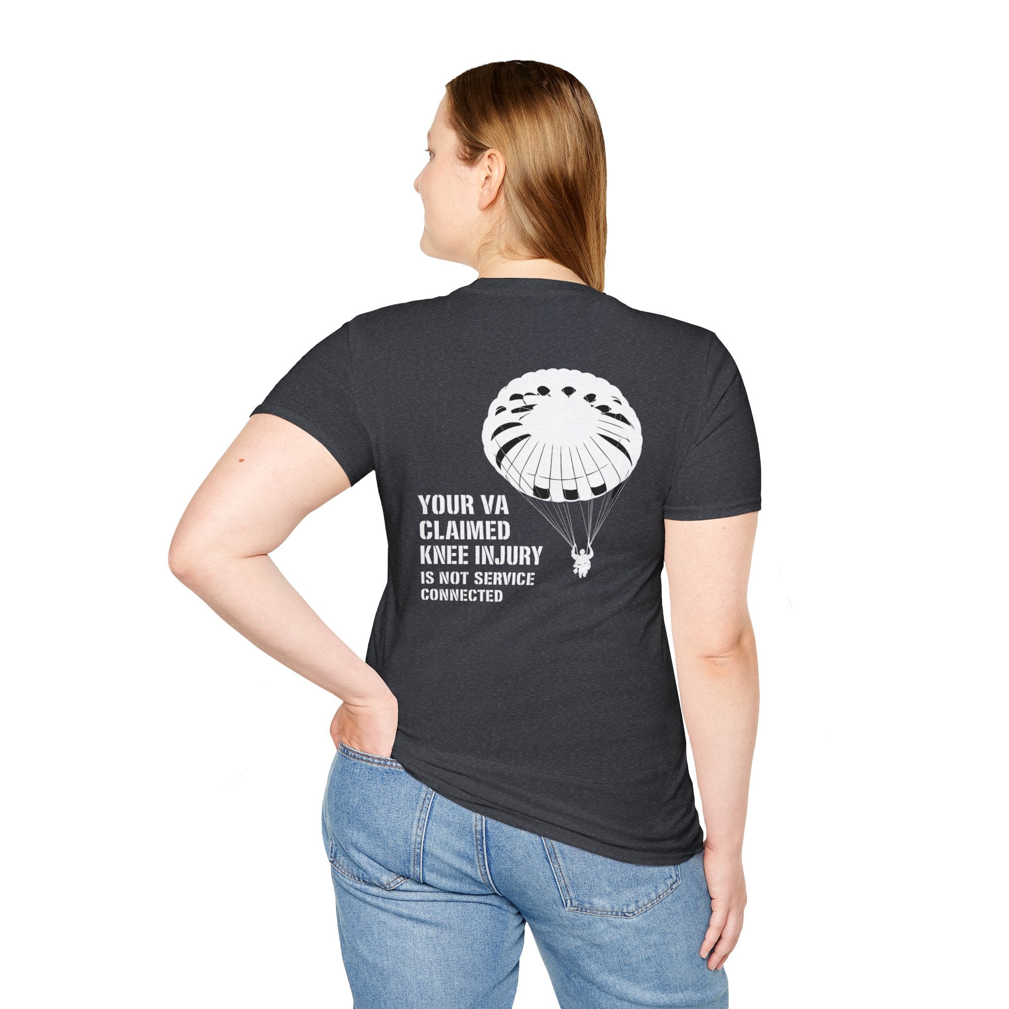 VA Knee Injury is not Service Connected T-Shirt | Ironsight Syndicate
