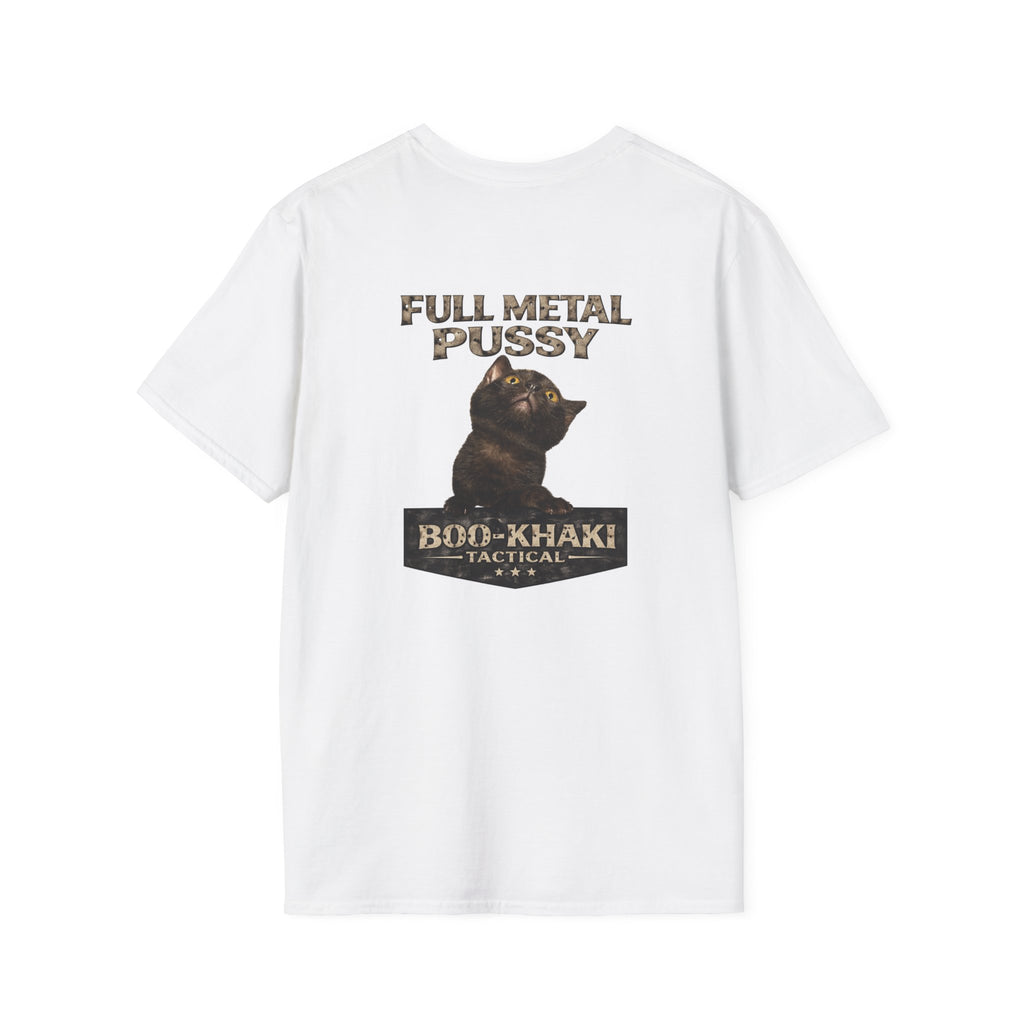 Full Metal Cat T-Shirt – Boo-Khaki Tactical Graphic Tee