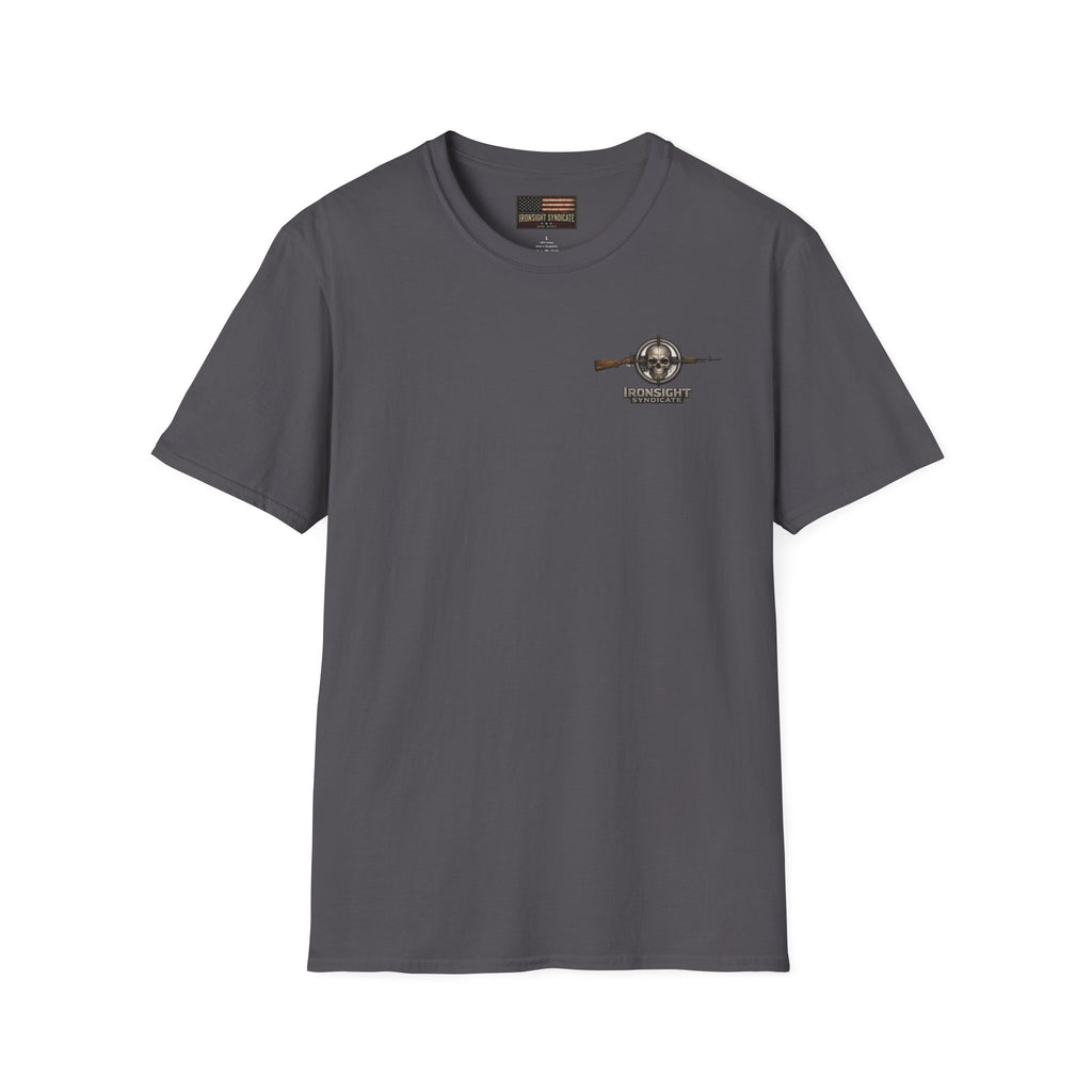 VA Knee Injury is not Service Connected T-Shirt - Charcoal | Ironsight Syndicate