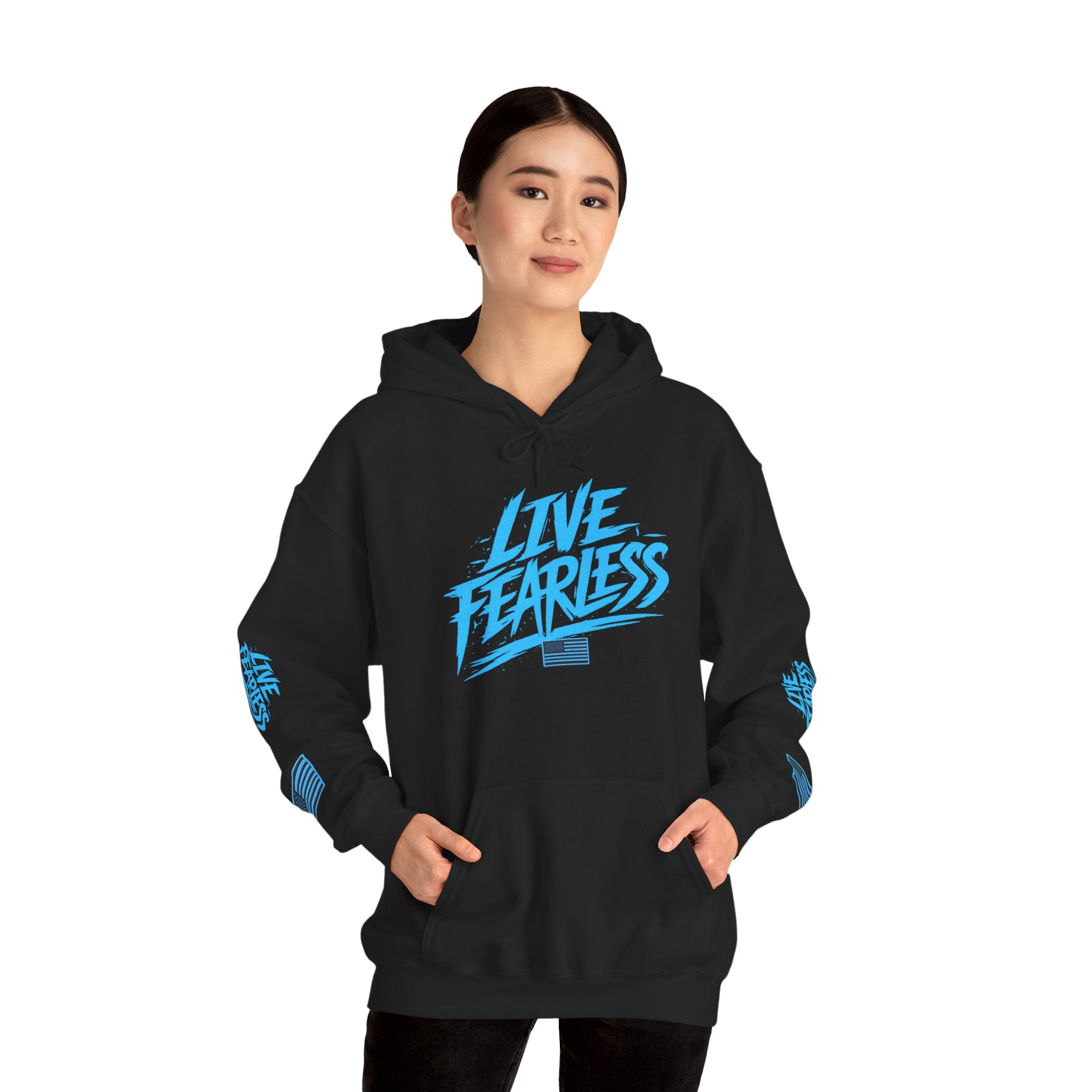 Live Fearless Hoodie | Premium Heavy Weight-Military-Inspired Patriotic Hoodie | Ironsight Syndicate