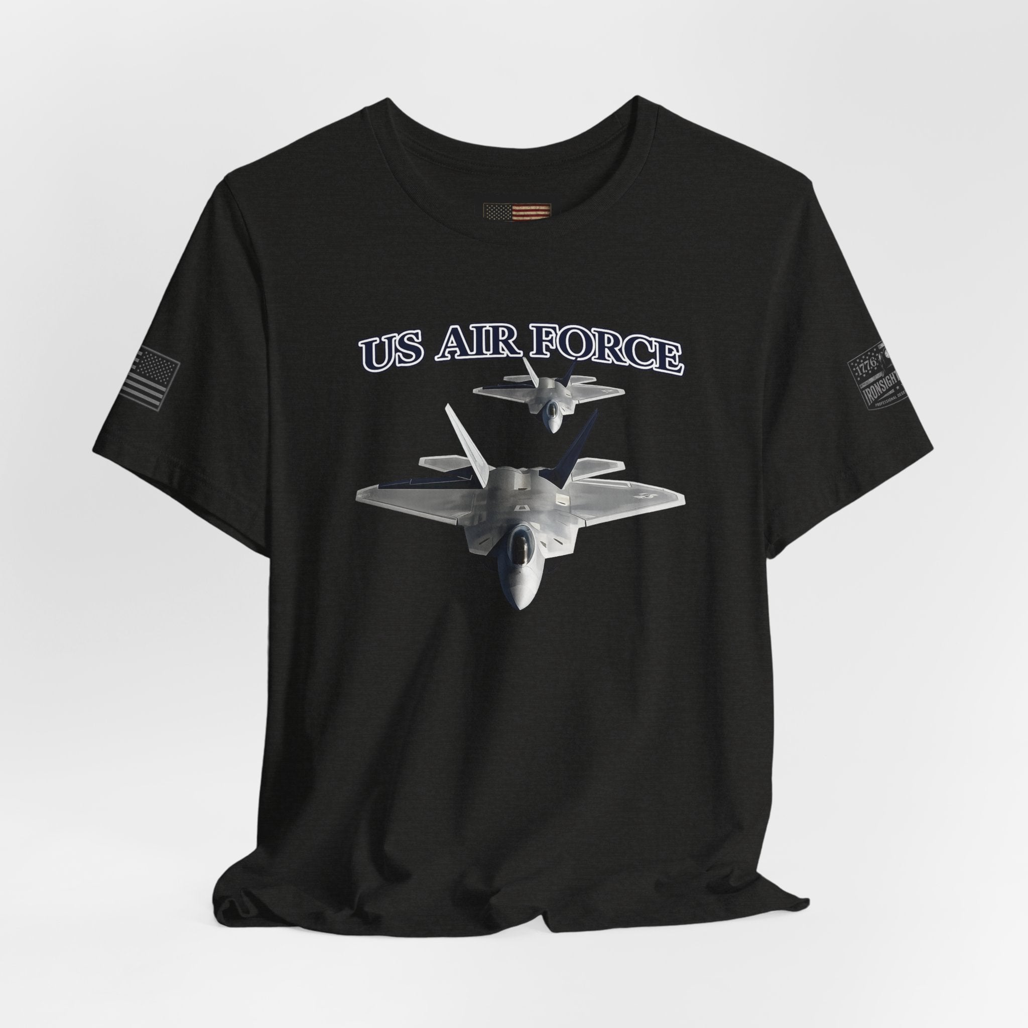 F-22 Raptor USAF Stealth Fighter Jet Graphic Tee – Premium Air Force Pride T-Shirt for Veterans & Active Duty