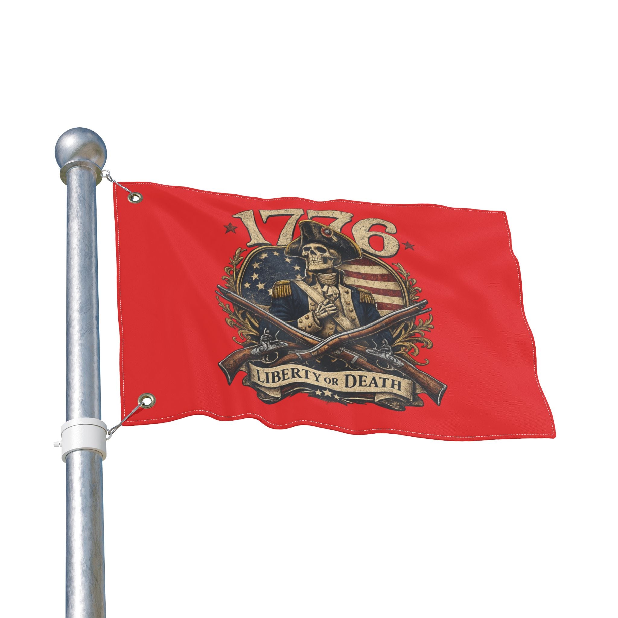 1776 Liberty or Death American Flag | Patriotic Revolutionary War Banner for Veterans & Patriots