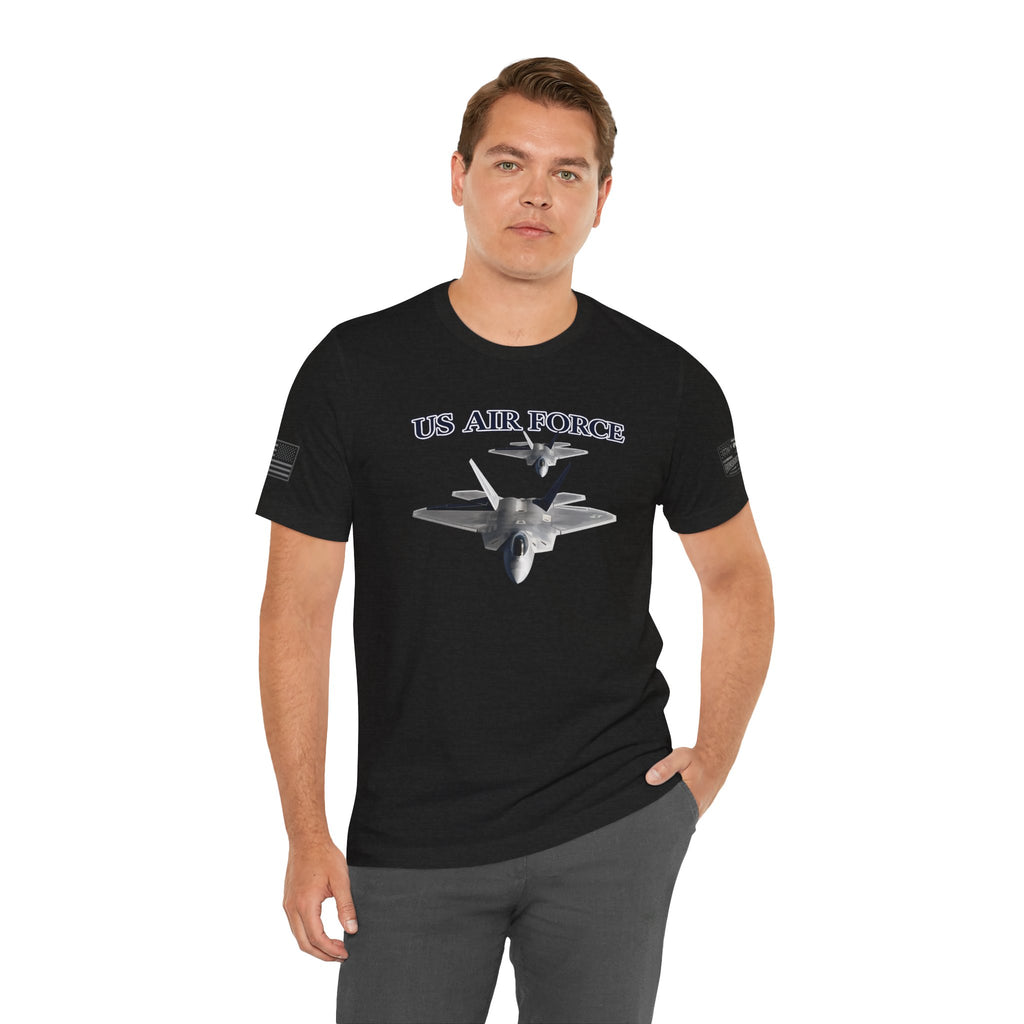 F-22 Raptor USAF Stealth Fighter Jet Graphic Tee – Premium Air Force Pride T-Shirt for Veterans & Active Duty