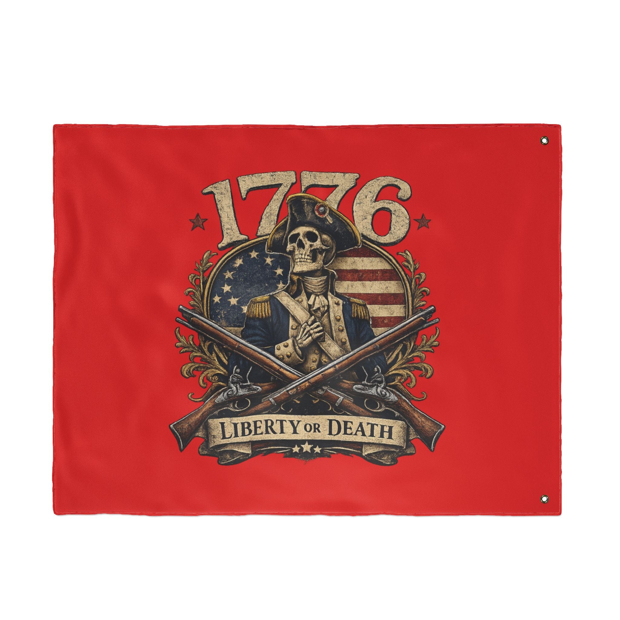1776 Liberty or Death American Flag | Patriotic Revolutionary War Banner for Veterans & Patriots