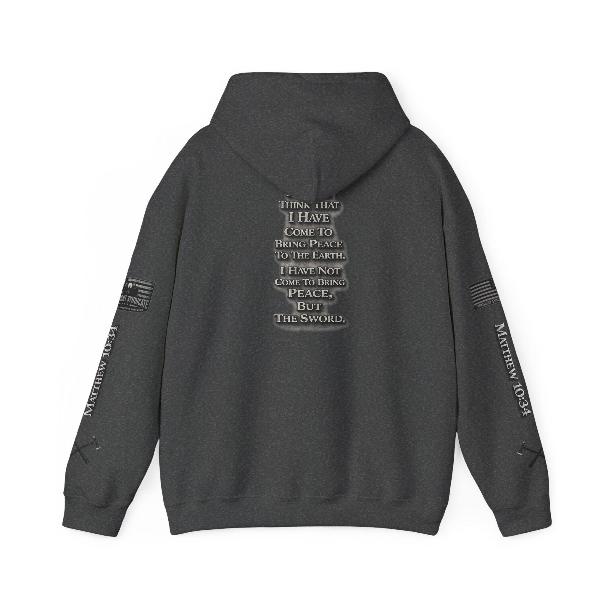 Matthew 10:34 Hooded Sweatshirt | Ironsight Syndicate