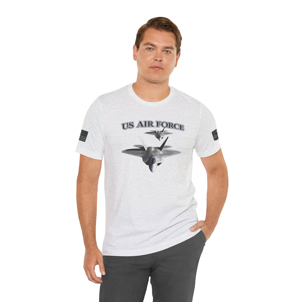 F-22 Raptor USAF Stealth Fighter Jet Graphic Tee – Premium Air Force Pride T-Shirt for Veterans & Active Duty