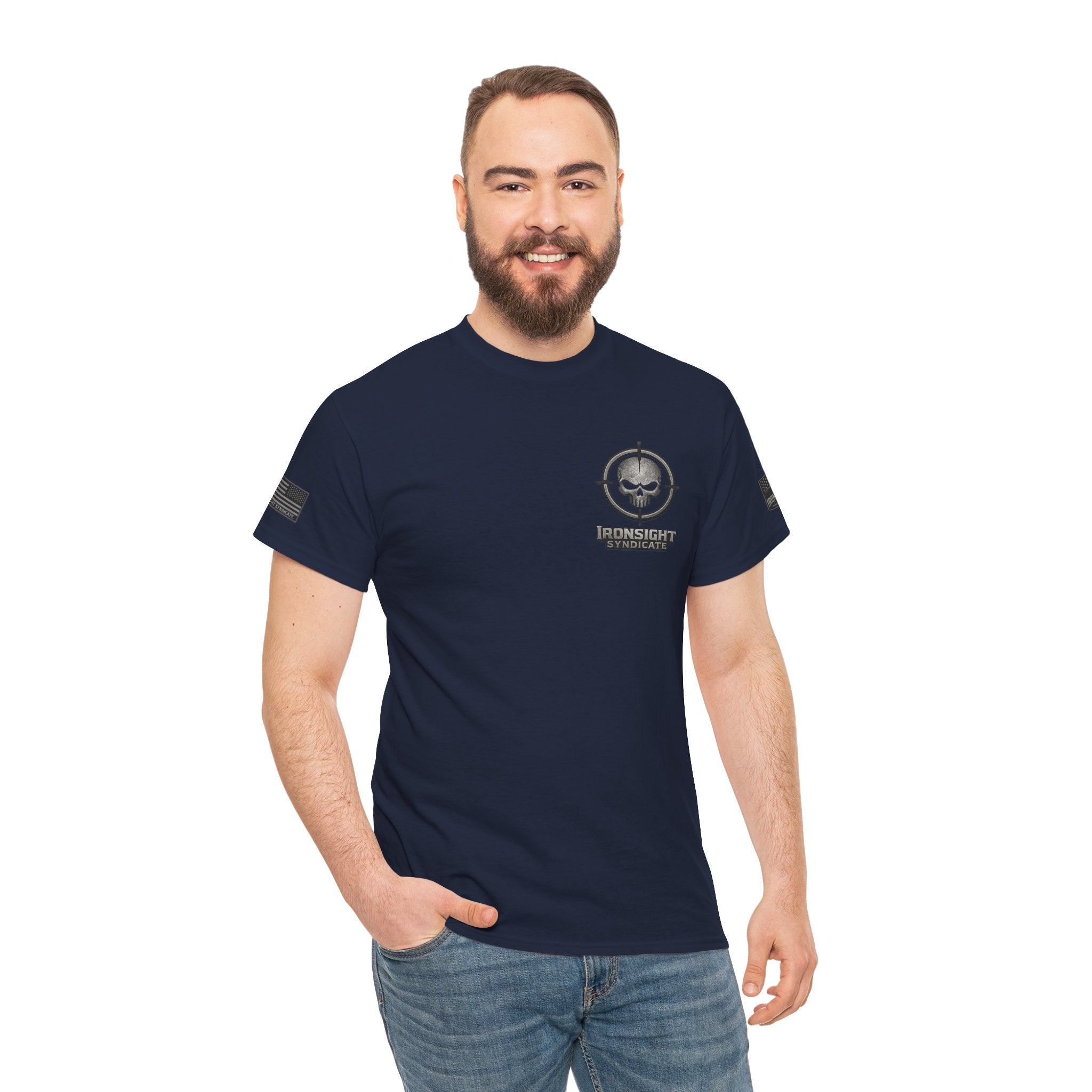 The Devil Whispered T-Shirt — Tactical Skull Target Logo Tee