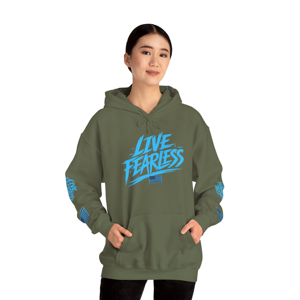 Live Fearless Hoodie | Premium Heavy Weight-Military-Inspired Patriotic Hoodie | Ironsight Syndicate
