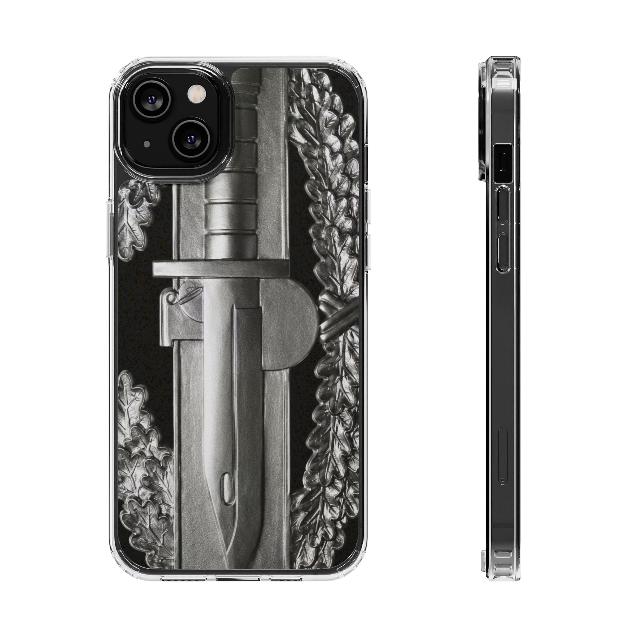 Army Combat Action Badge Clear Impact-Resistant Phone Case