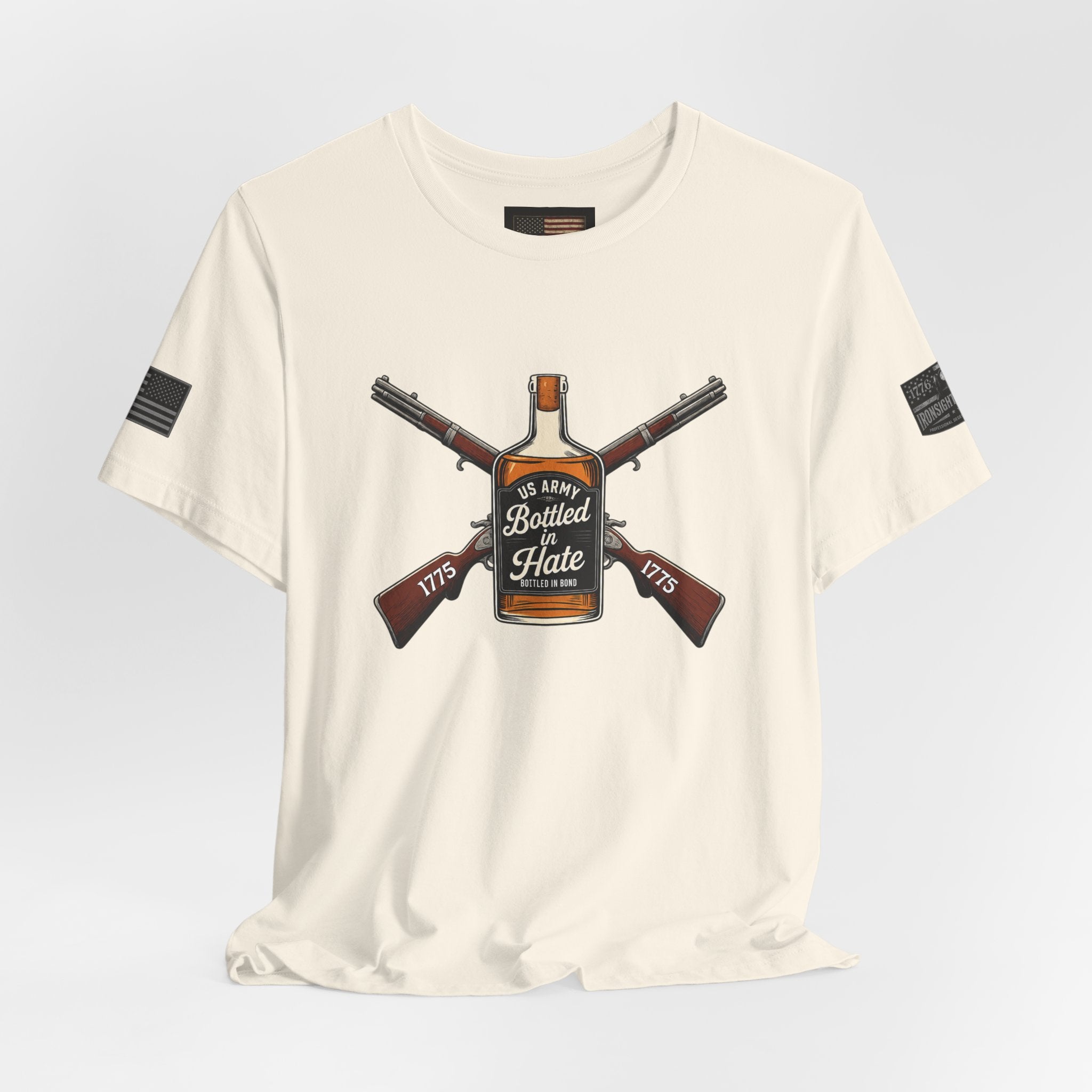Bottled in Hate Army Whiskey T-Shirt
