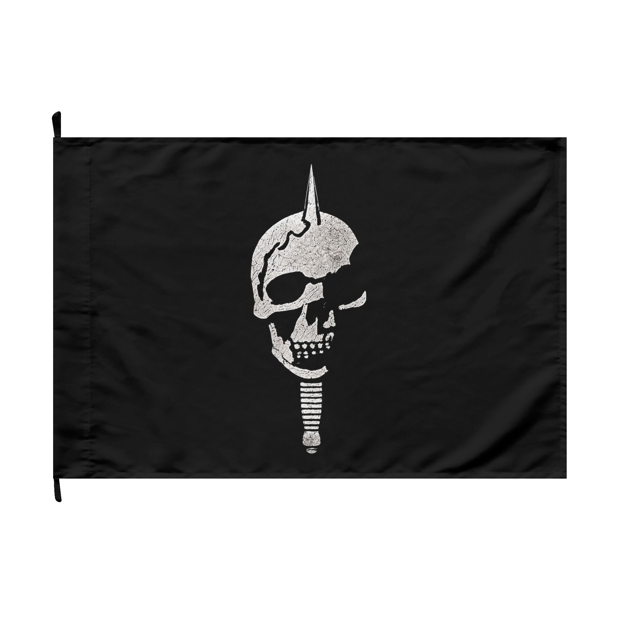 Double-Sided Military Skull Emblem Banner