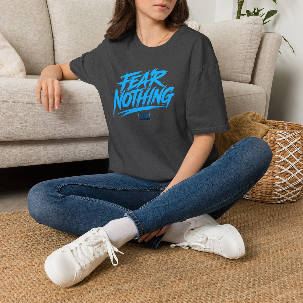 Fear Nothing/Live Fearless Blue – Premium Graphic T-Shirt | Ironsight Syndicate