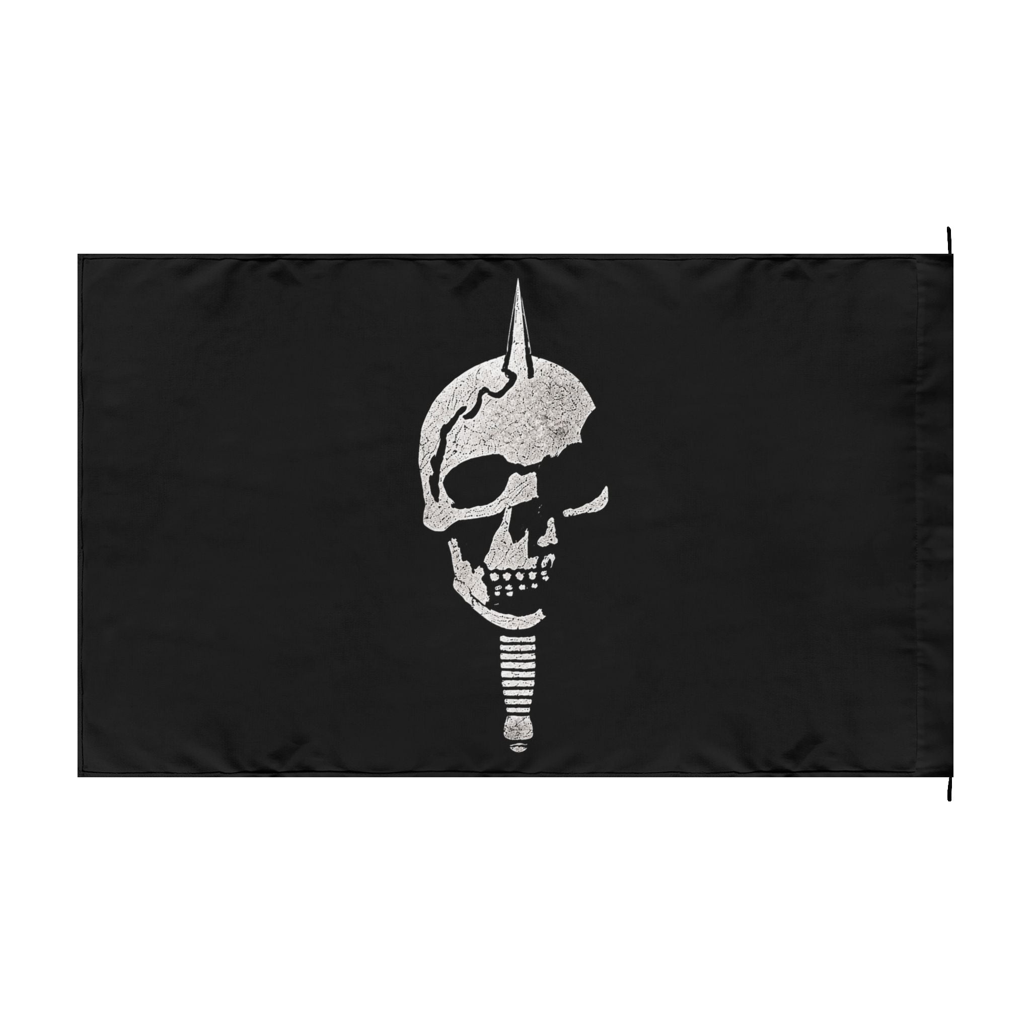 Double-Sided Military Skull Emblem Banner