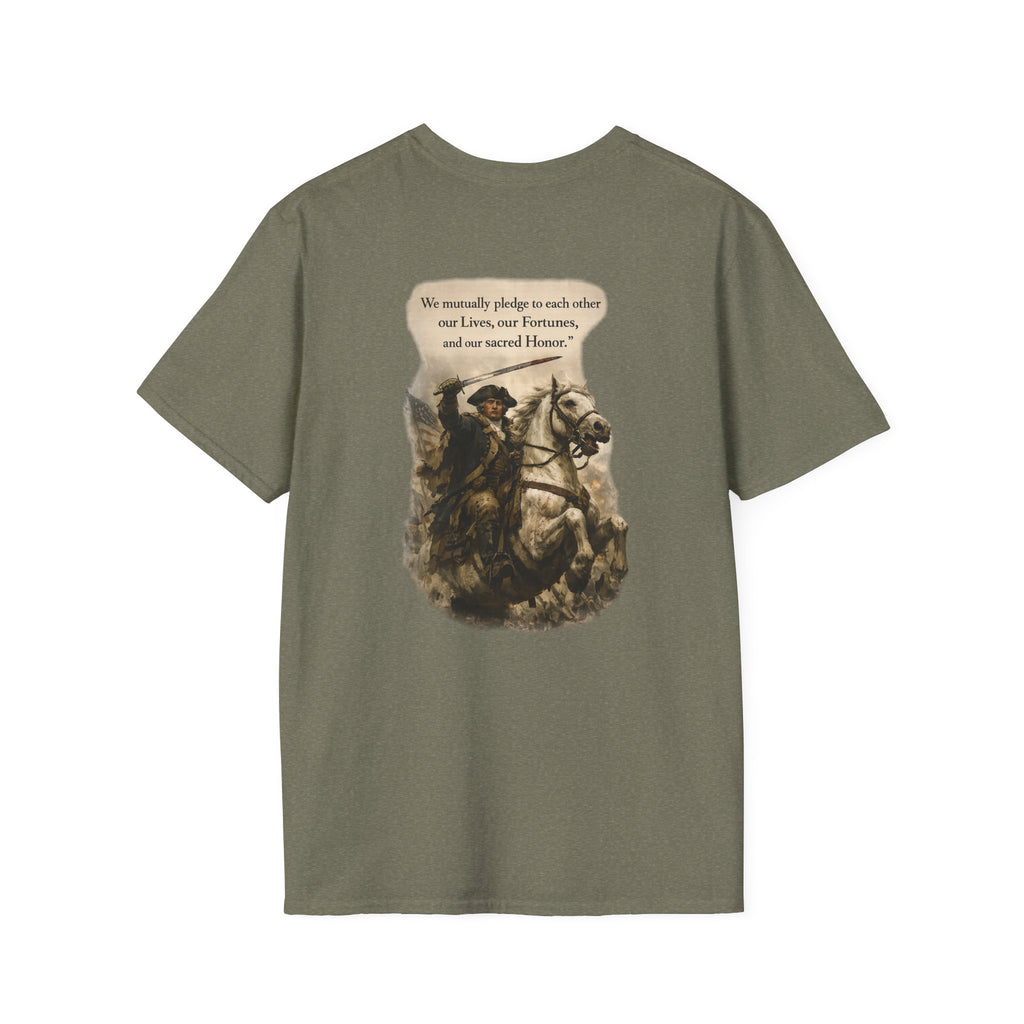 July 4th George Washington T-Shirt | Patriotic Military Graphic Tee for Veterans & Patriots, Adult (13 and up), unisex