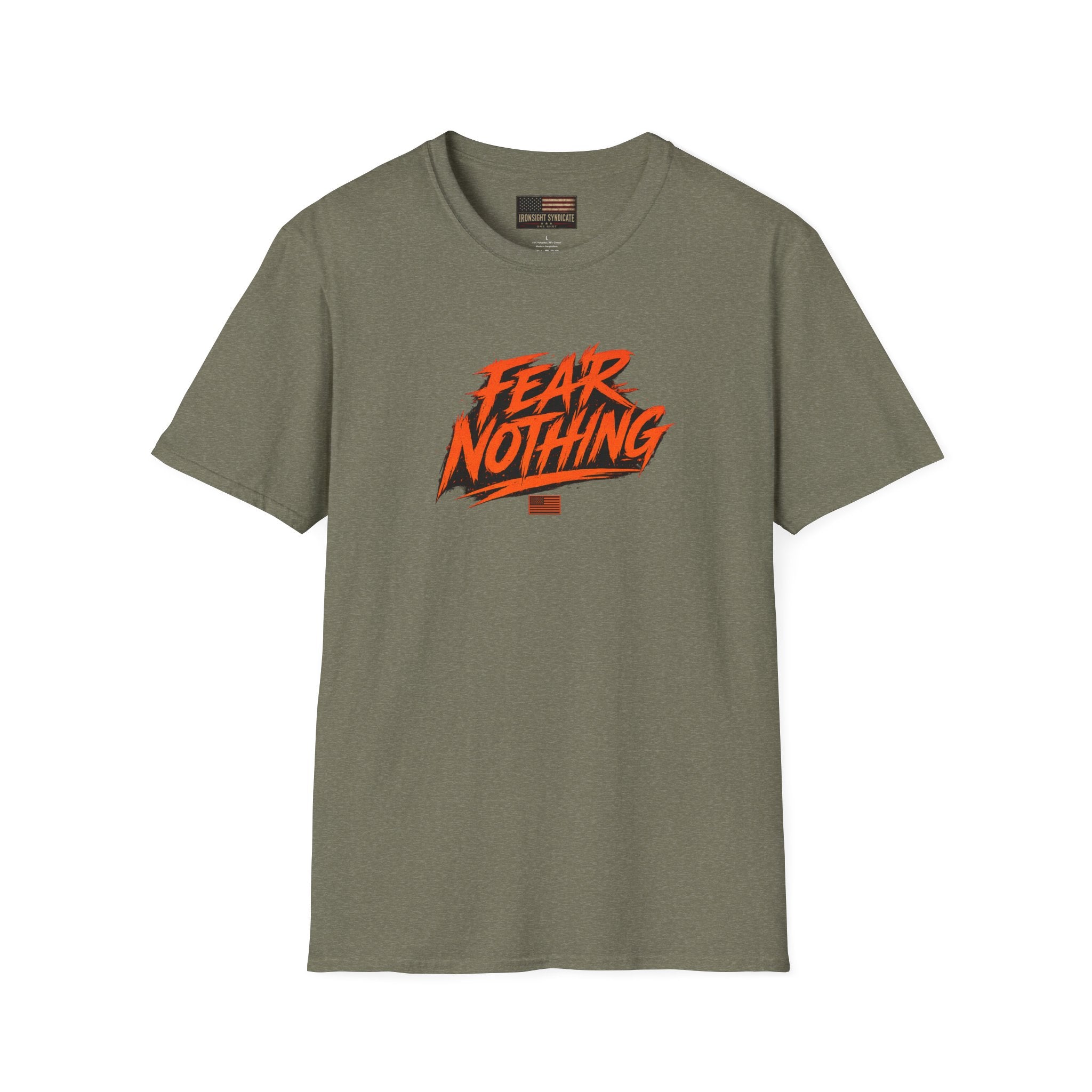 Fear Nothing (Orange) Military-Inspired Graphic T-Shirt - S/M/L/XL/2XL/3XL/4XL | Ironsight Syndicate