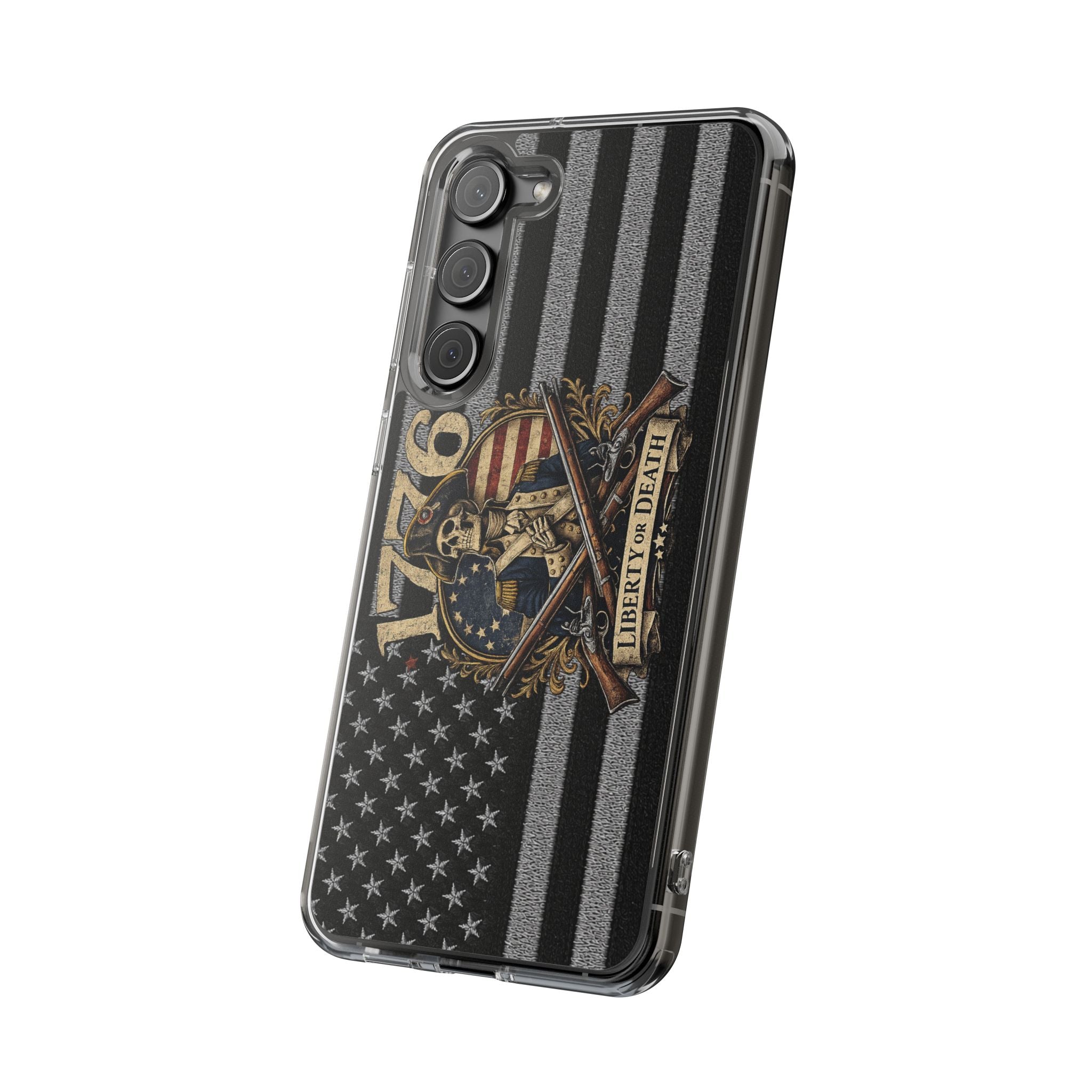 1776 commemorative Clear Impact-Resistant Phone Case | Ironsight Syndicate