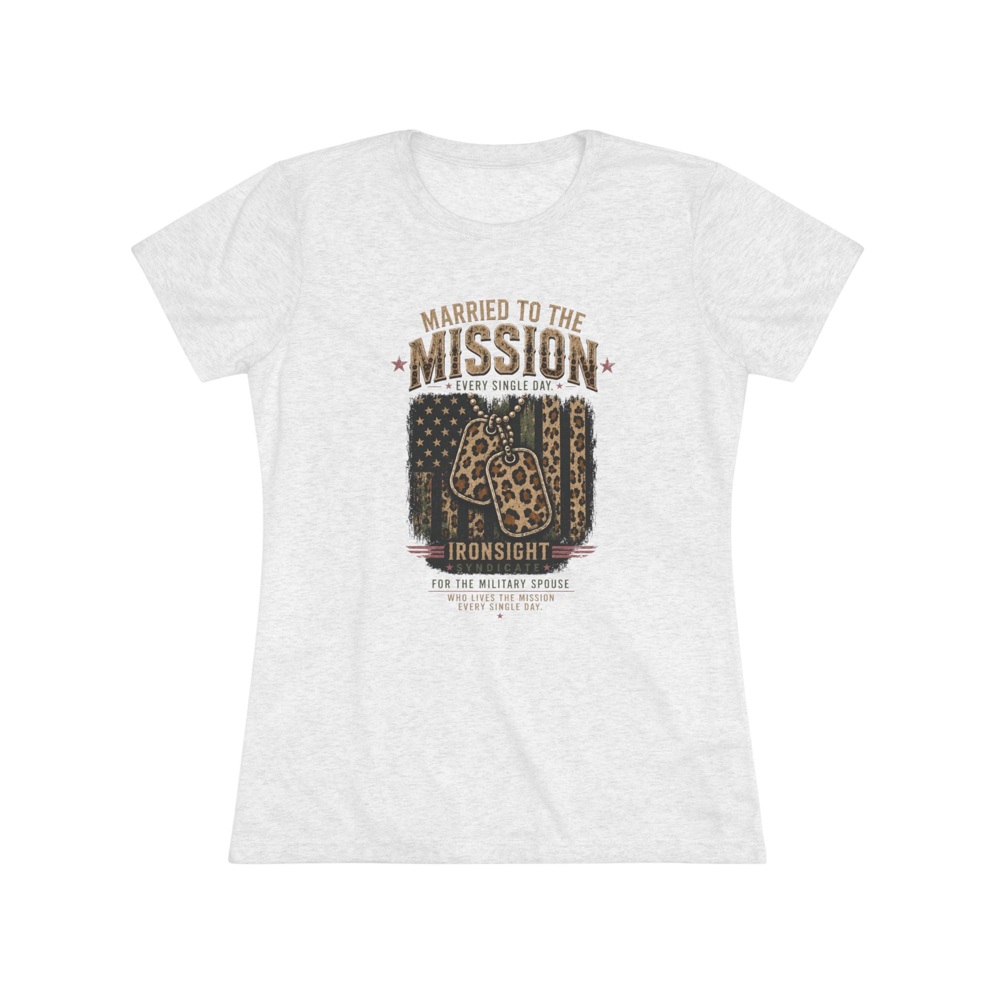 Married to the Mission Tee — Women's Military Spouse Graphic Shirt