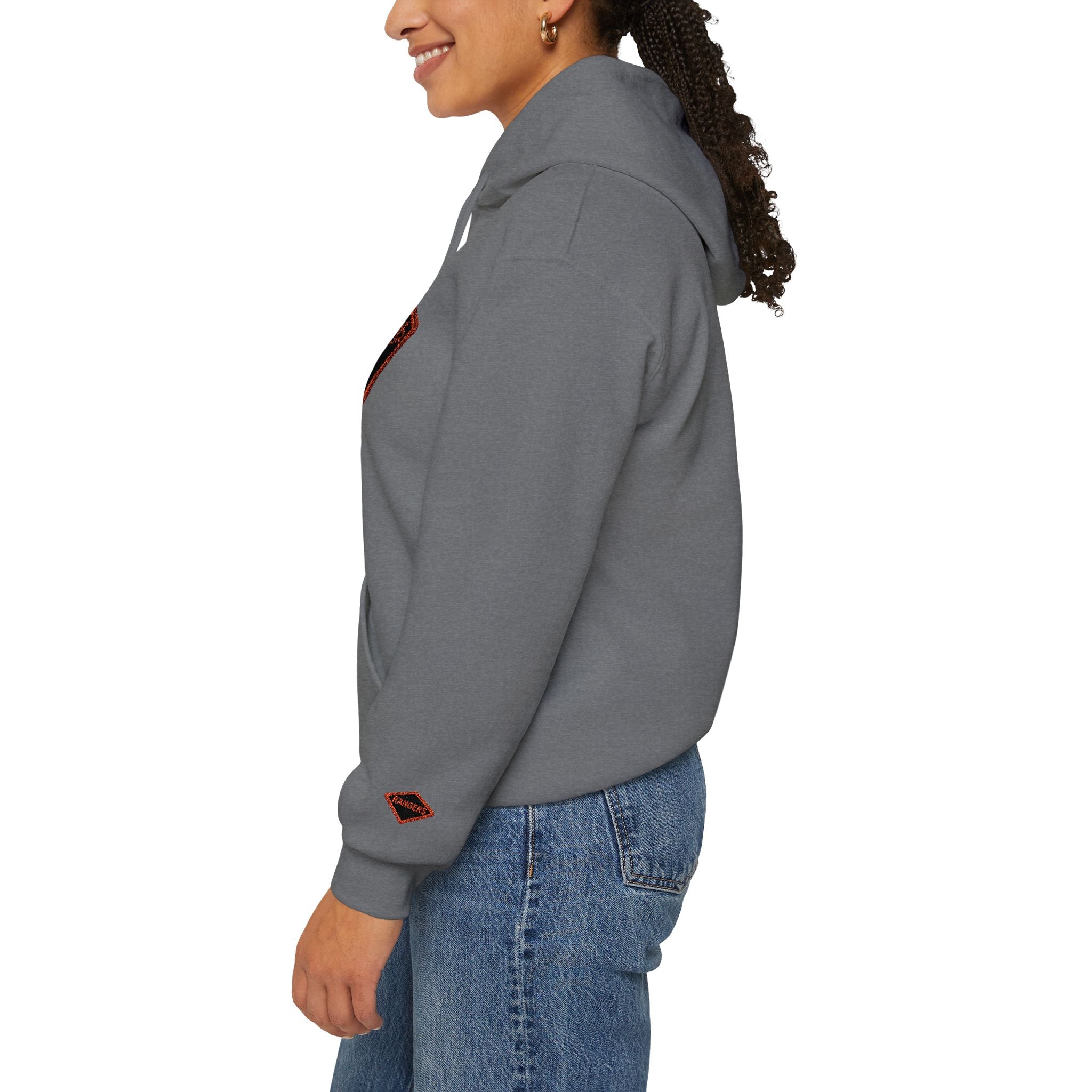 Vintage Army Ranger Embroidered Hooded Sweatshirt