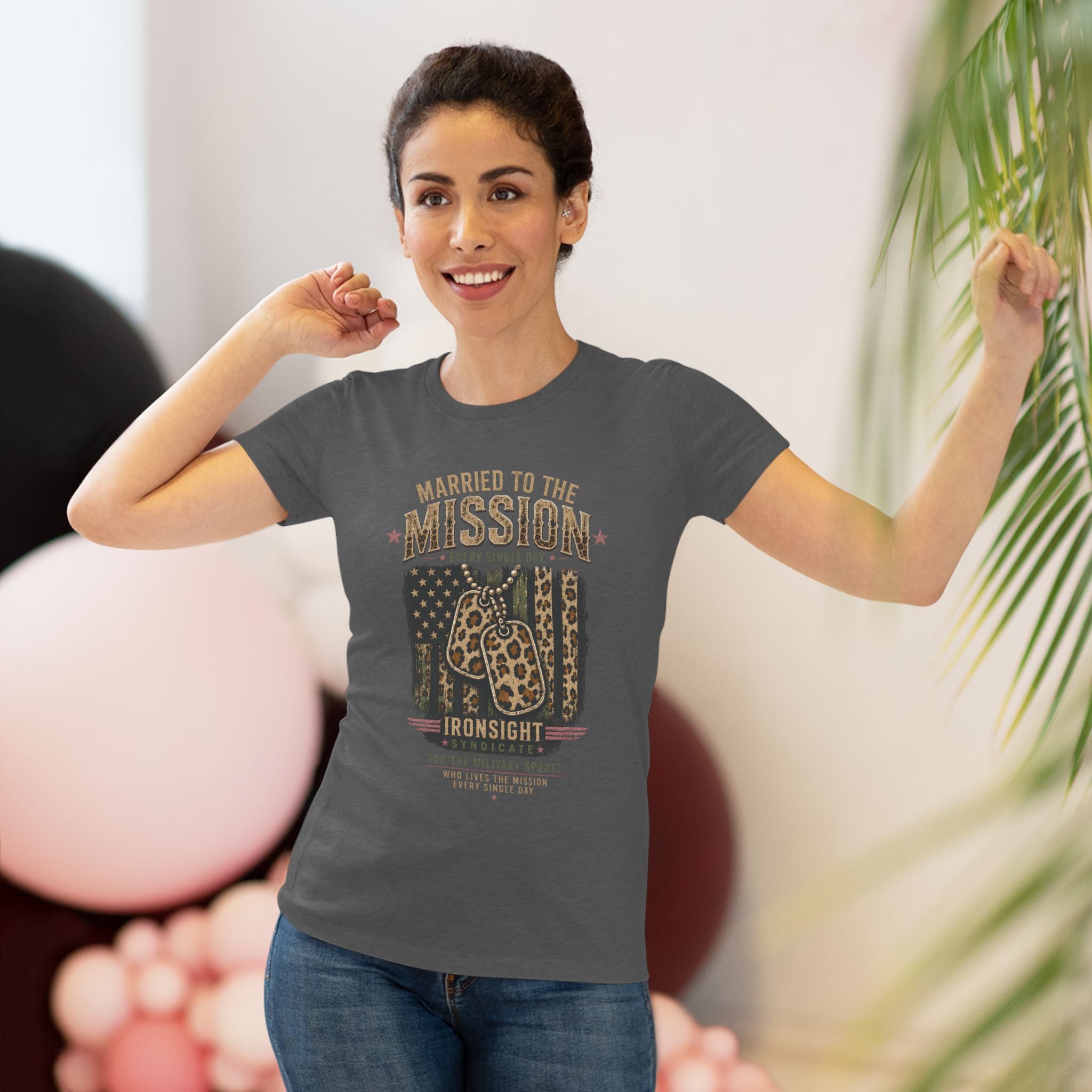 Married to the Mission Tee — Women's Military Spouse Graphic Shirt