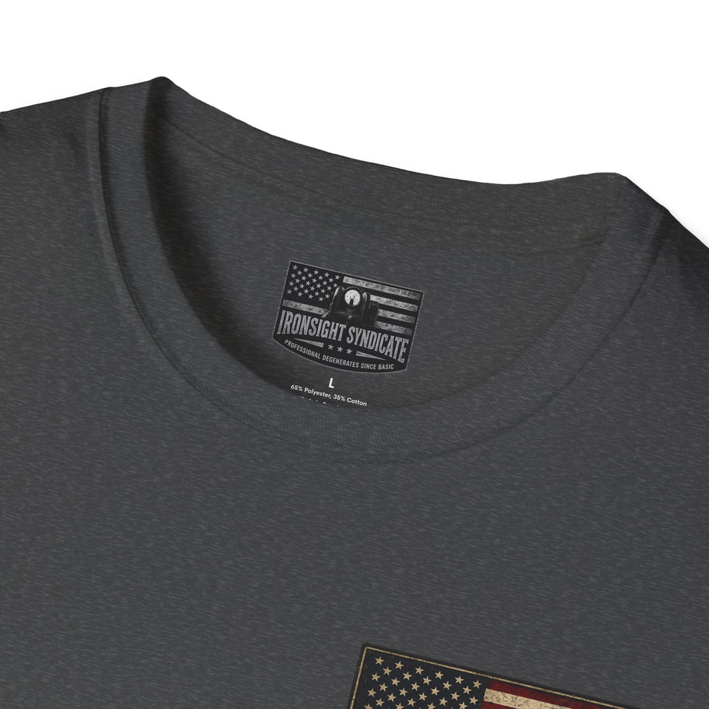 MH-60 Liberty Hawk! Patriotic Ironsight Syndicate T-Shirt | Patriotic Military Graphic Tee for Veterans & Patriots, Adult (13 and up), unisex